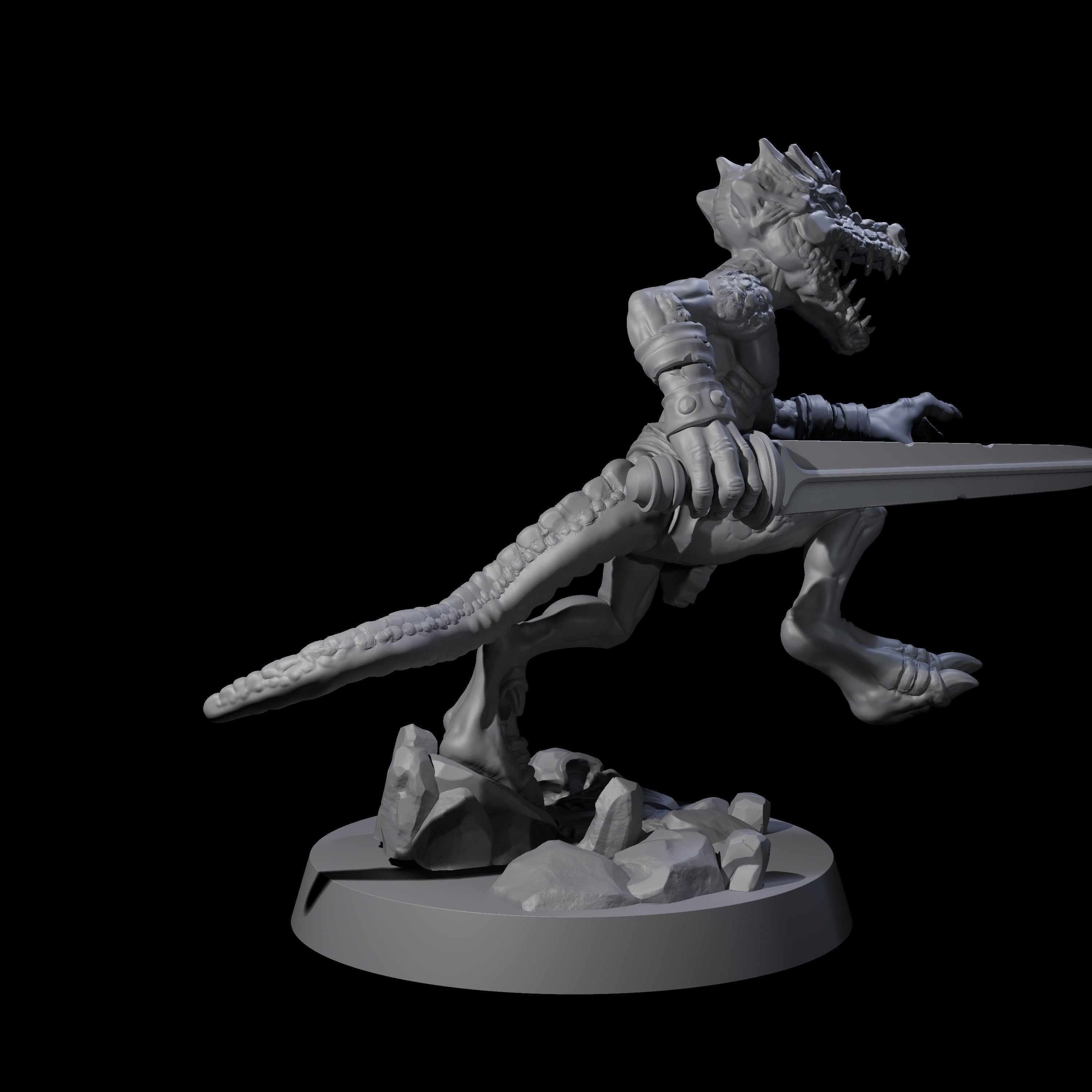 Intrepid Kobold B Miniature for Dungeons and Dragons, Pathfinder or other TTRPGs