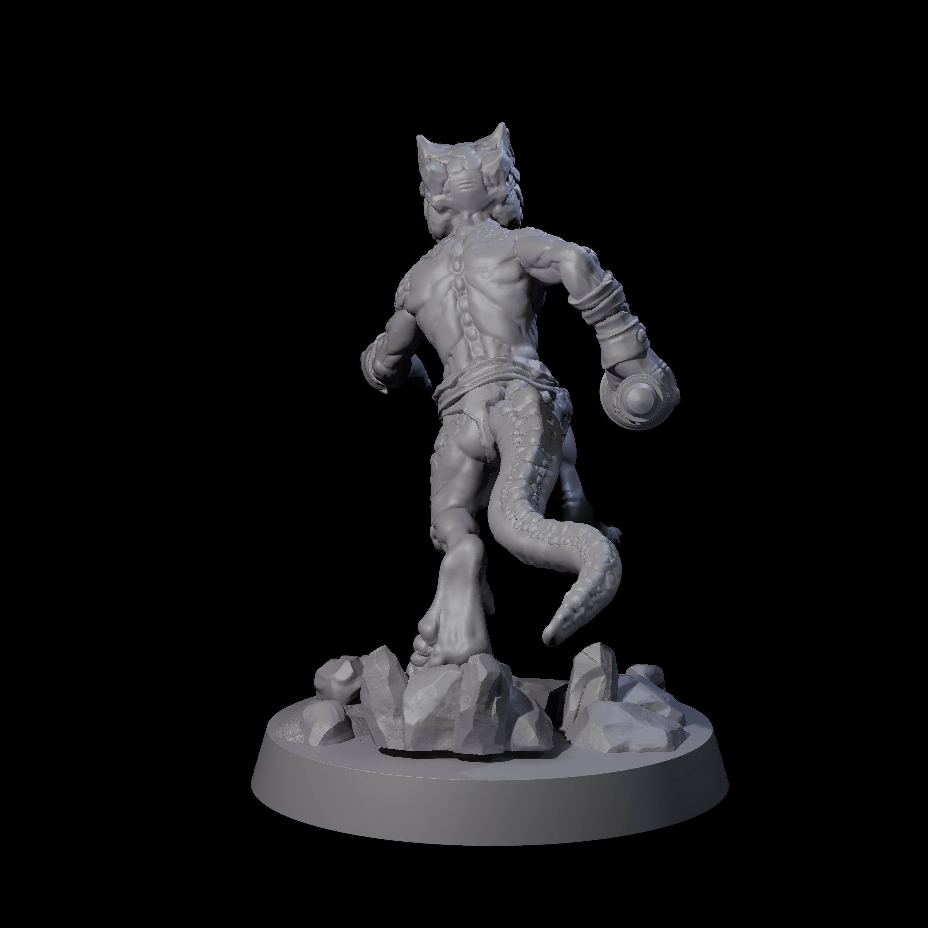 Intrepid Kobold B Miniature for Dungeons and Dragons, Pathfinder or other TTRPGs