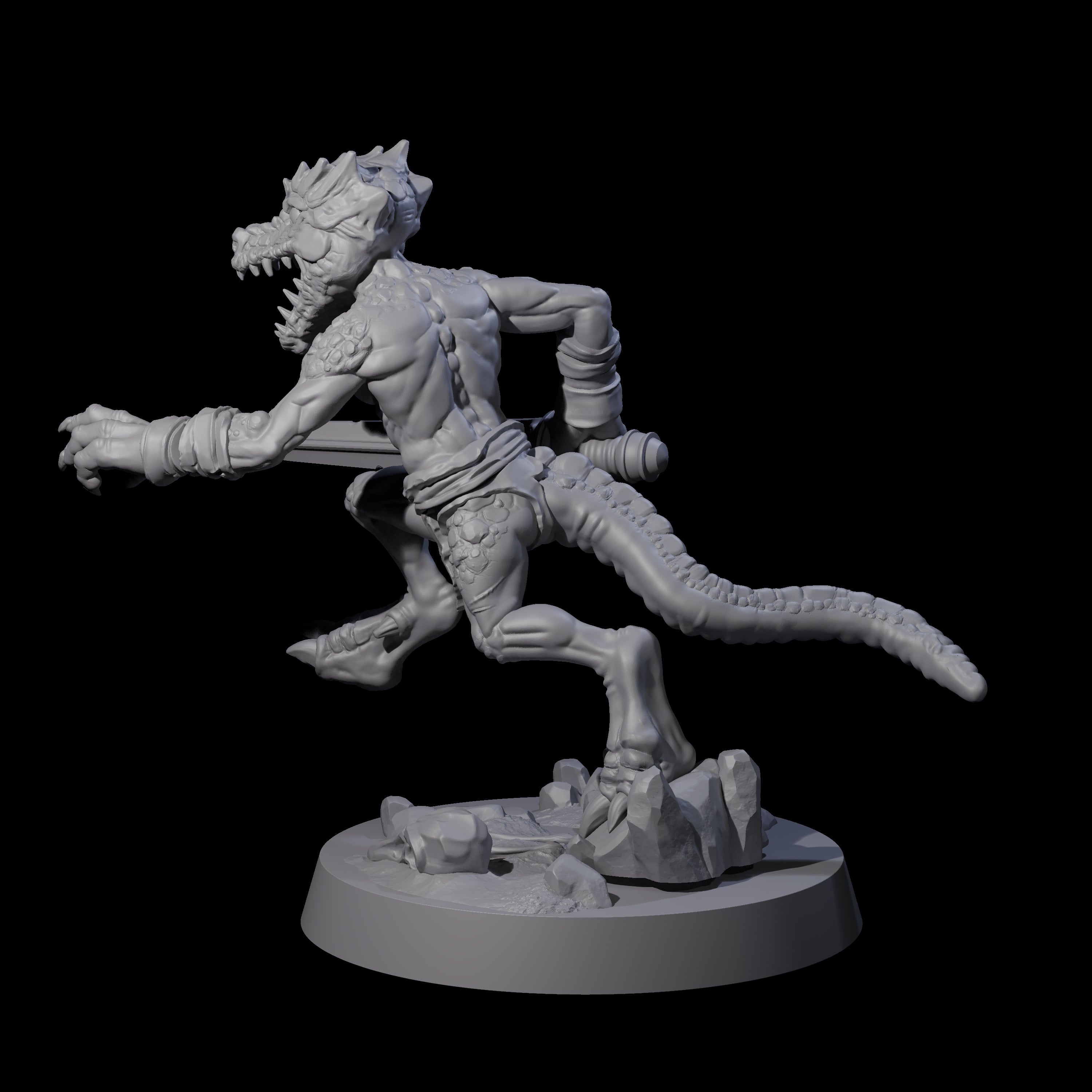 Intrepid Kobold B Miniature for Dungeons and Dragons, Pathfinder or other TTRPGs