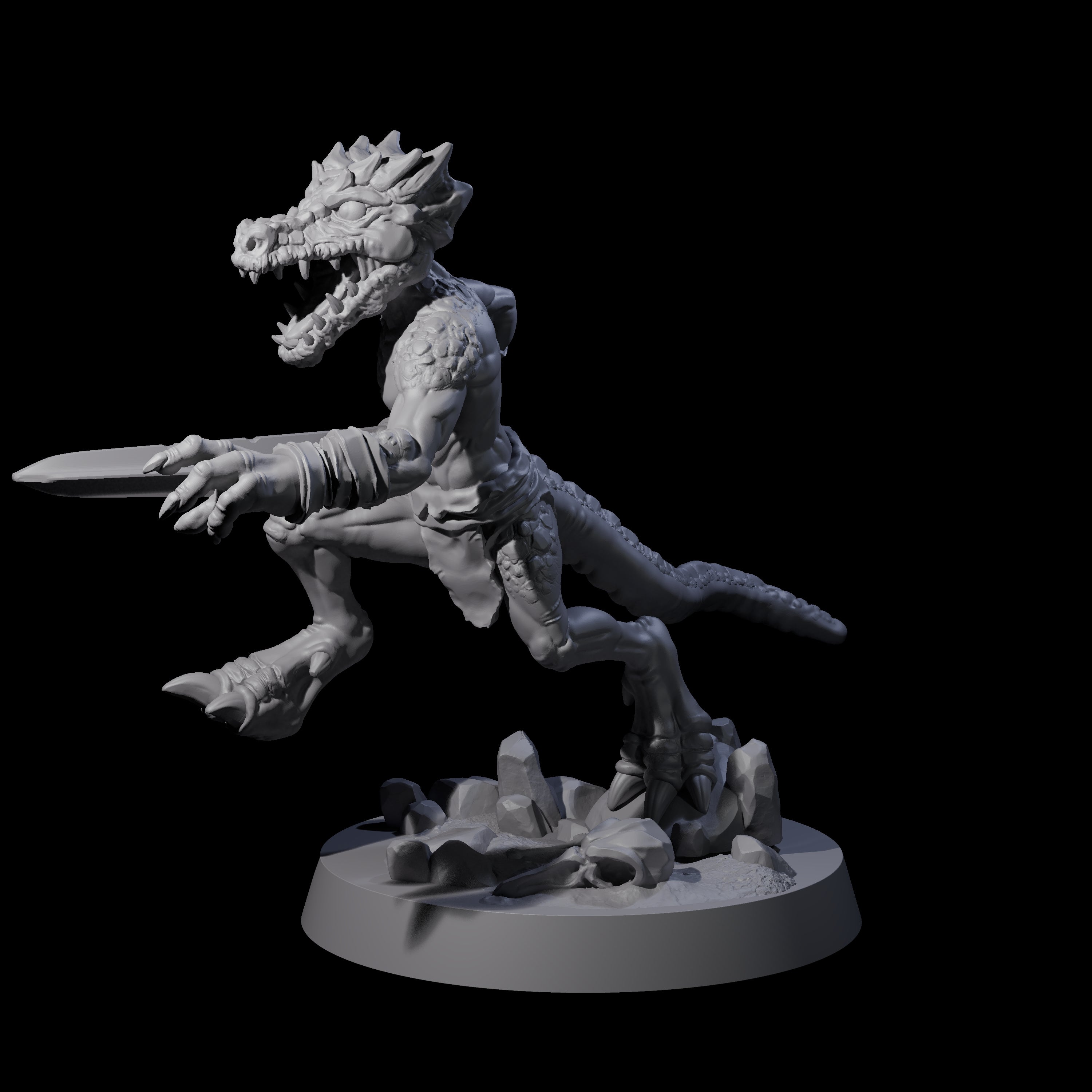 Intrepid Kobold B Miniature for Dungeons and Dragons, Pathfinder or other TTRPGs