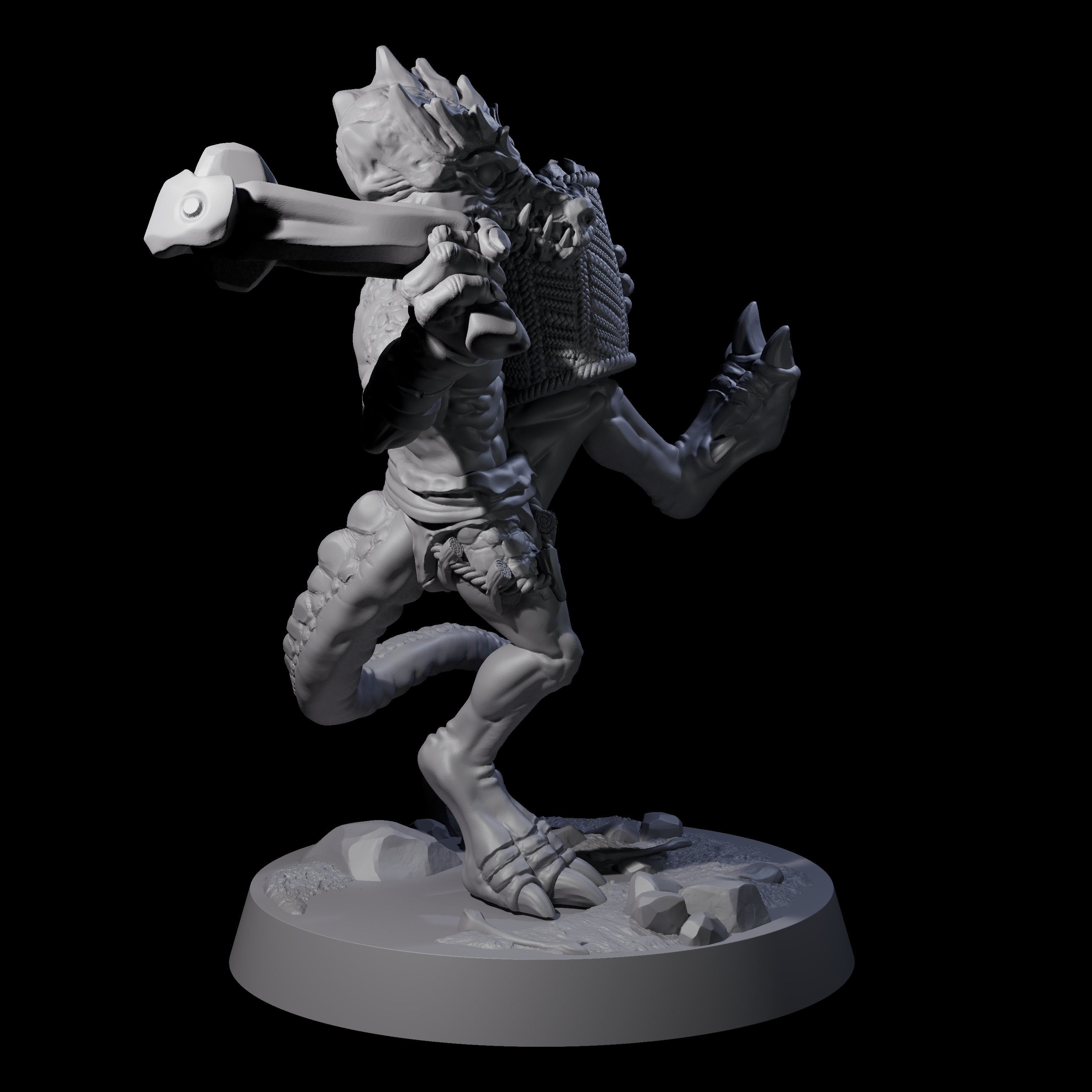 Intrepid Kobold C Miniature for Dungeons and Dragons, Pathfinder or other TTRPGs