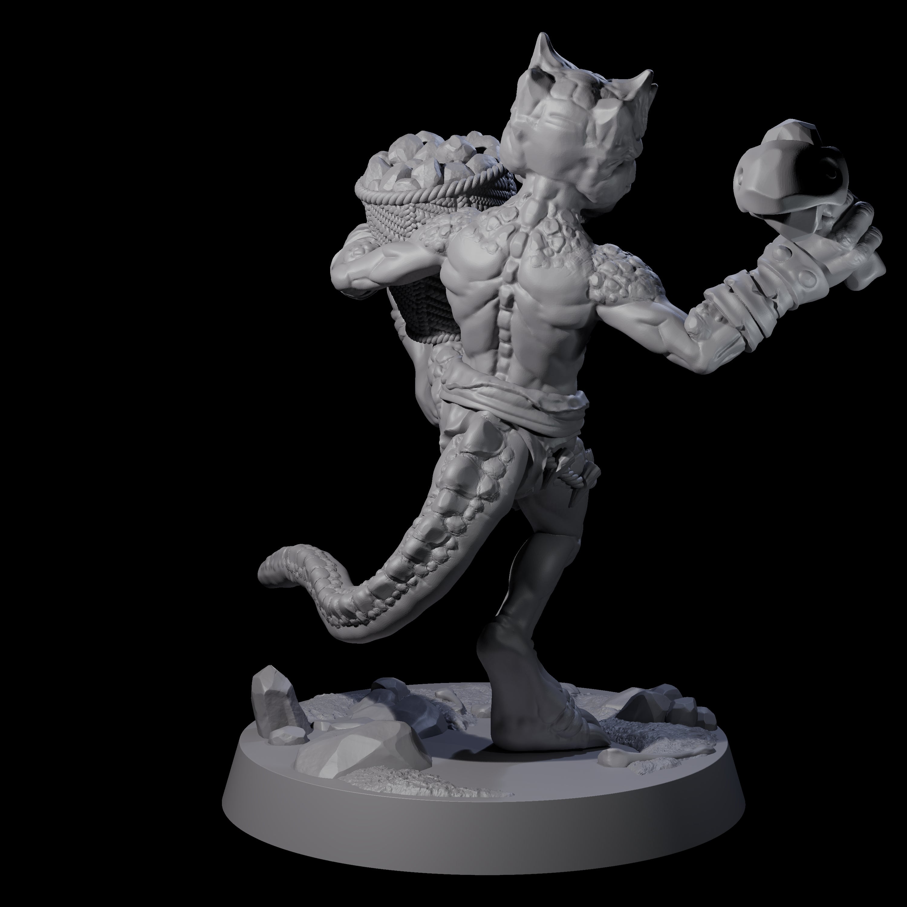 Intrepid Kobold C Miniature for Dungeons and Dragons, Pathfinder or other TTRPGs
