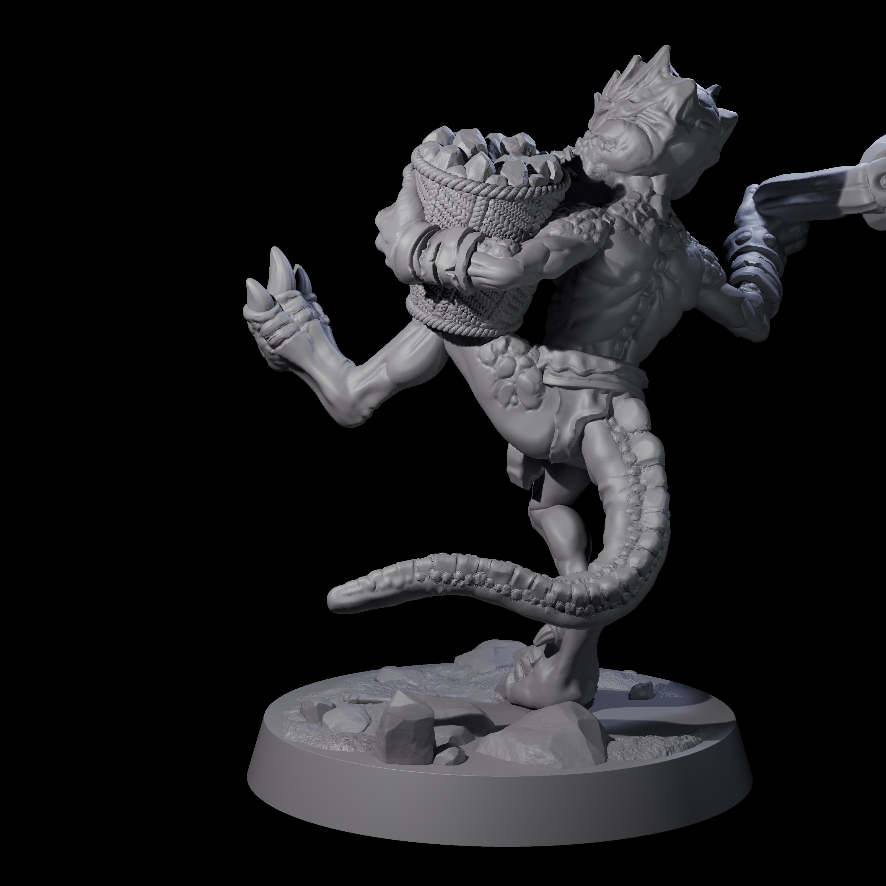 Intrepid Kobold C Miniature for Dungeons and Dragons, Pathfinder or other TTRPGs