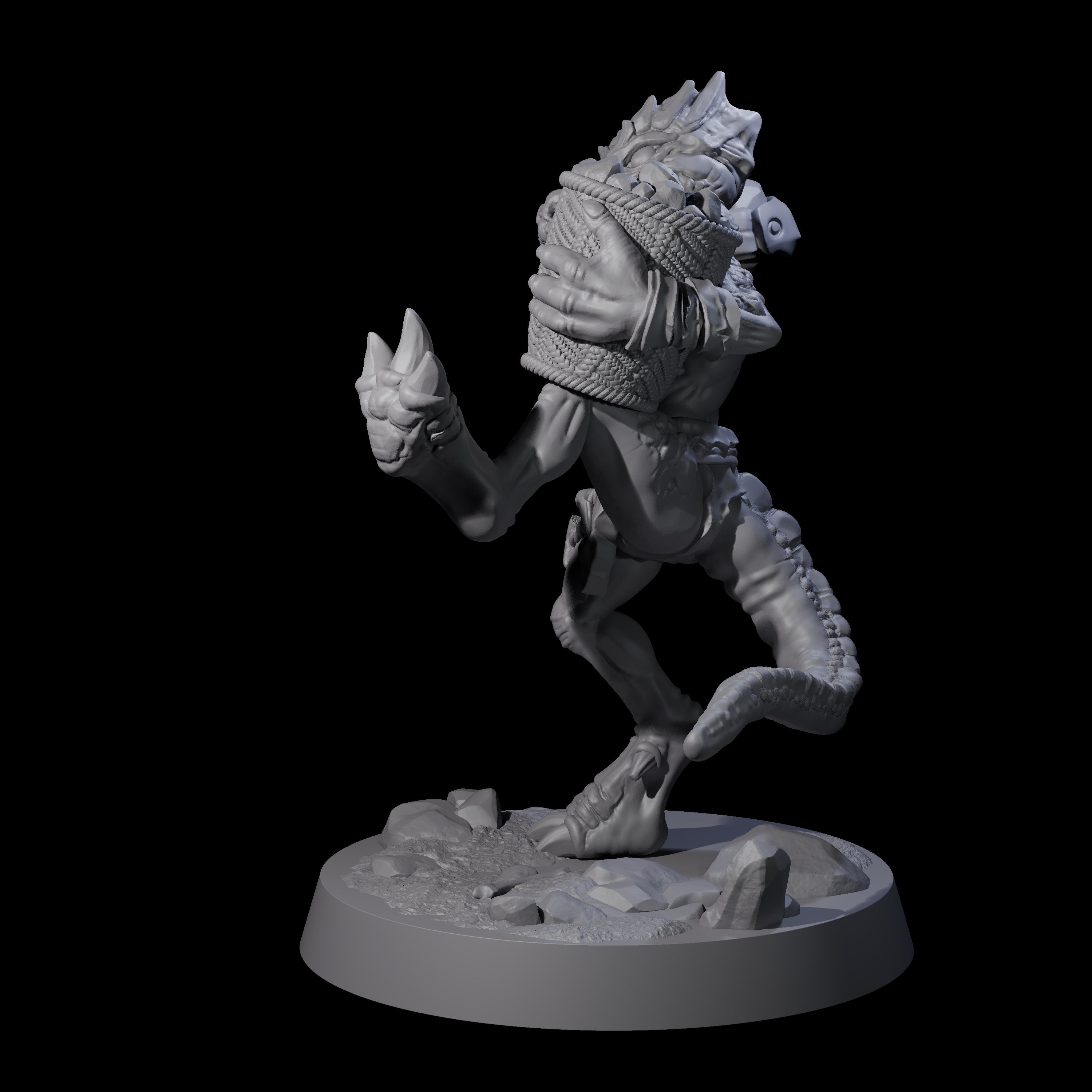 Intrepid Kobold C Miniature for Dungeons and Dragons, Pathfinder or other TTRPGs