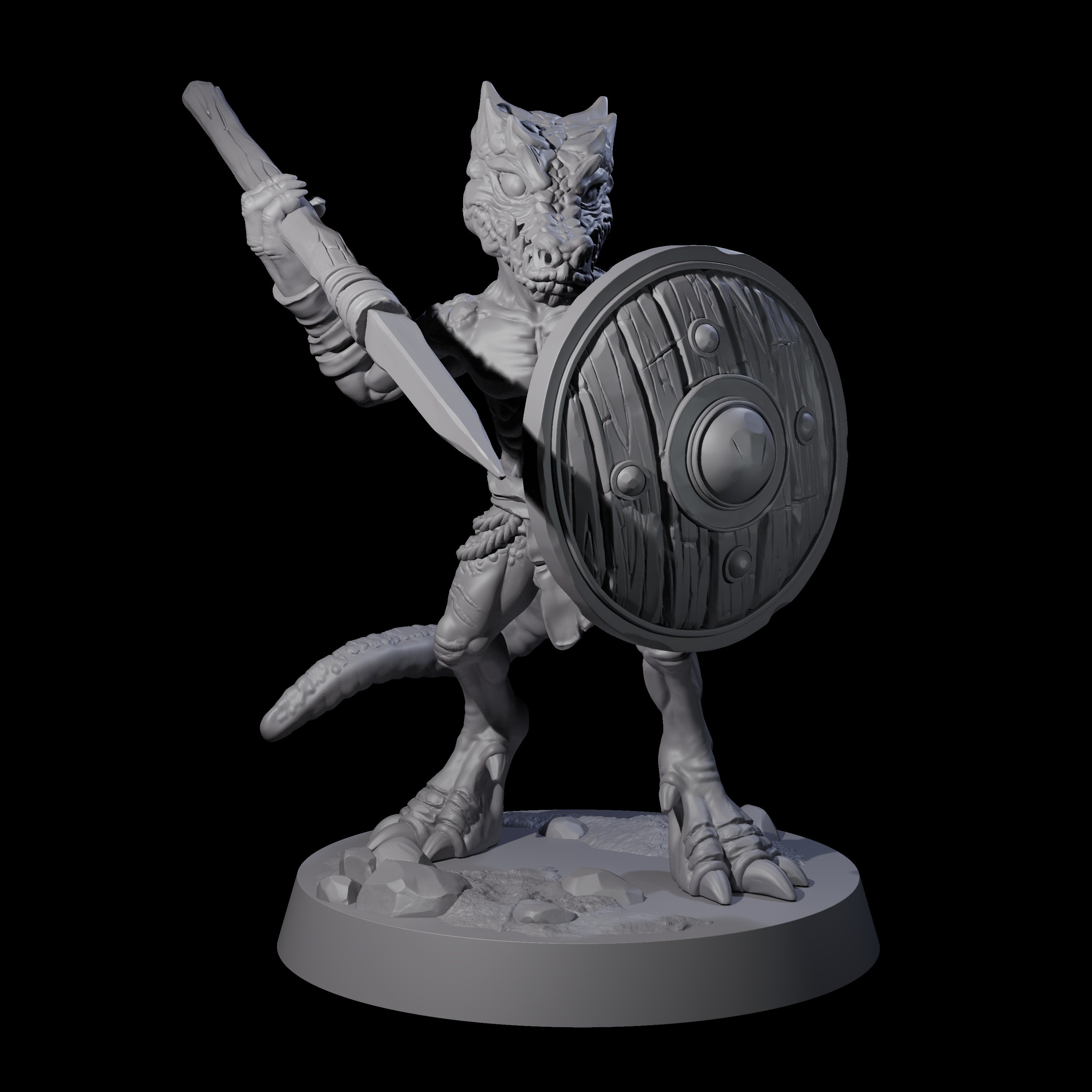 Intrepid Kobold D Miniature for Dungeons and Dragons, Pathfinder or other TTRPGs