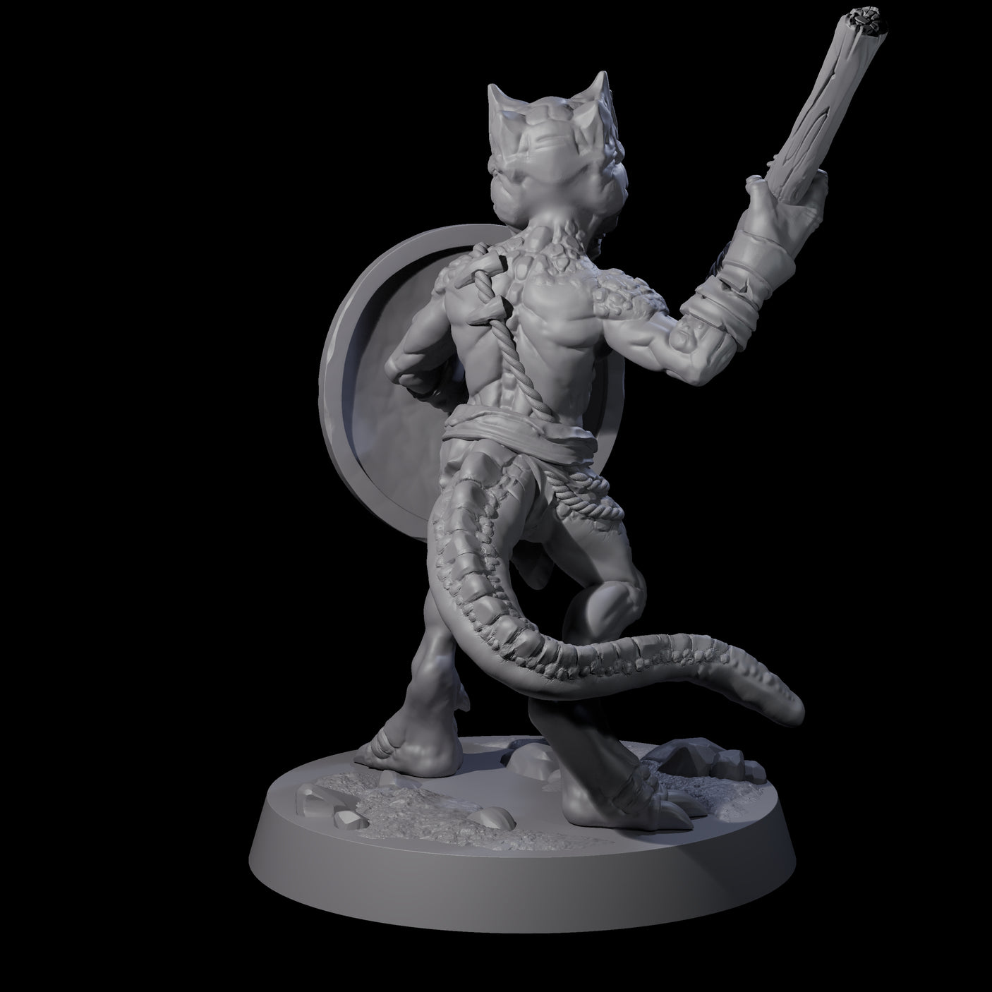Intrepid Kobold D Miniature for Dungeons and Dragons, Pathfinder or other TTRPGs
