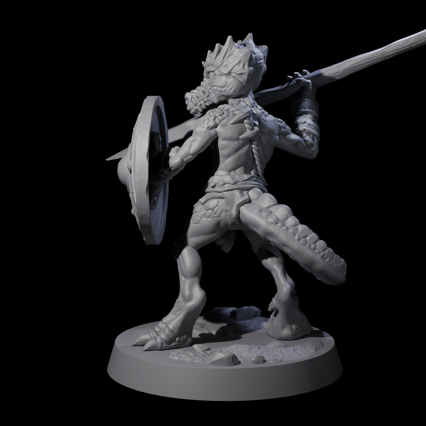 Intrepid Kobold D Miniature for Dungeons and Dragons, Pathfinder or other TTRPGs