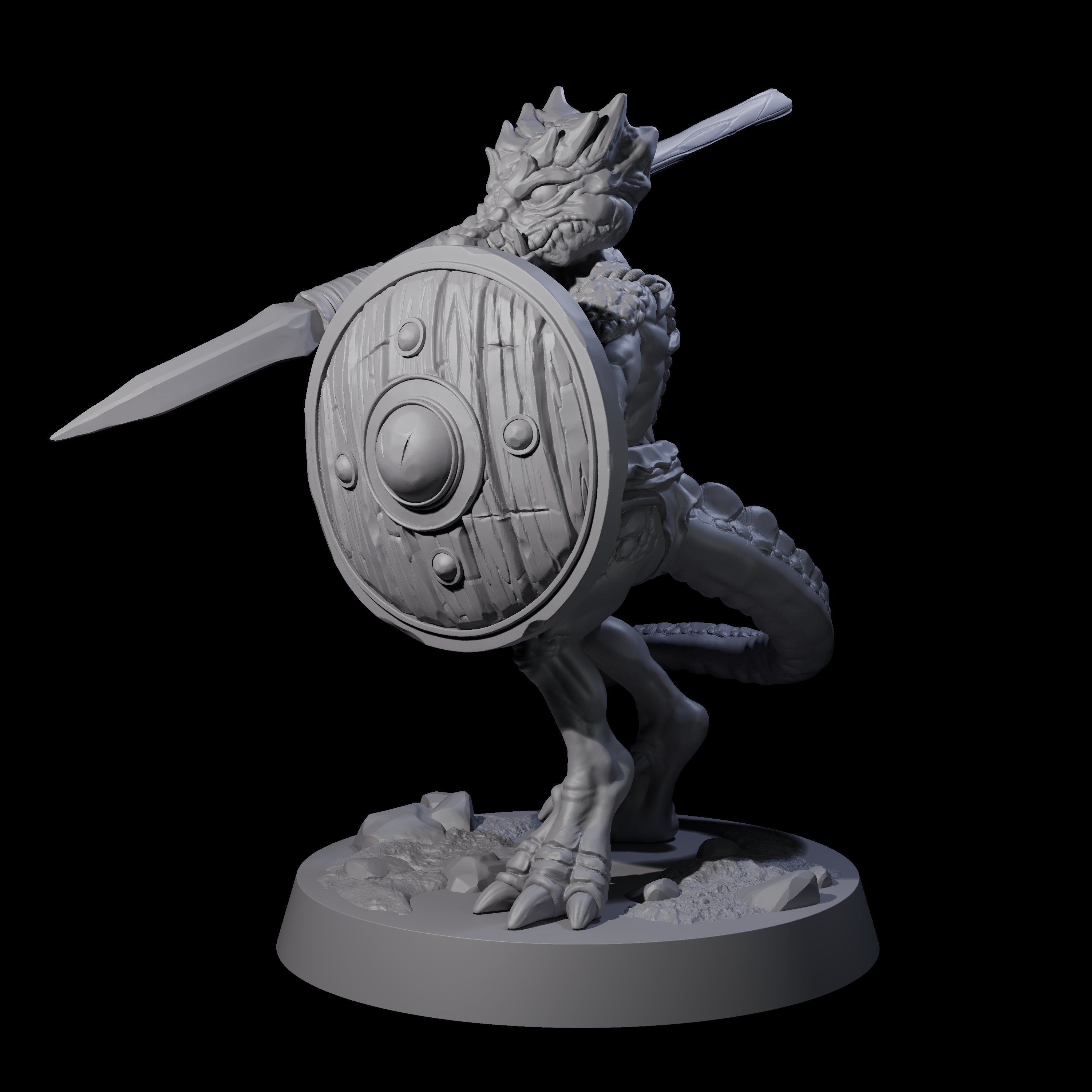 Intrepid Kobold D Miniature for Dungeons and Dragons, Pathfinder or other TTRPGs