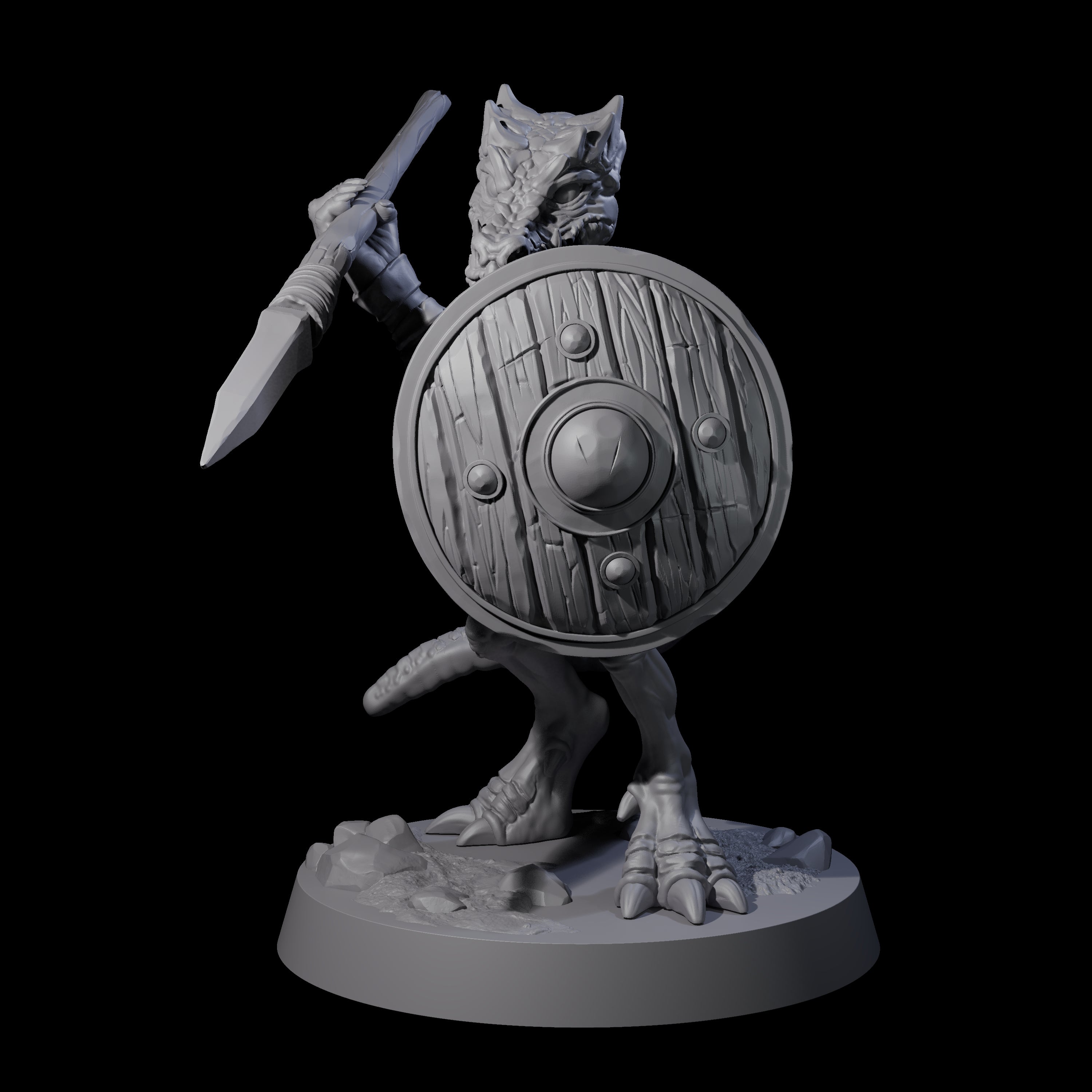 Intrepid Kobold D Miniature for Dungeons and Dragons, Pathfinder or other TTRPGs
