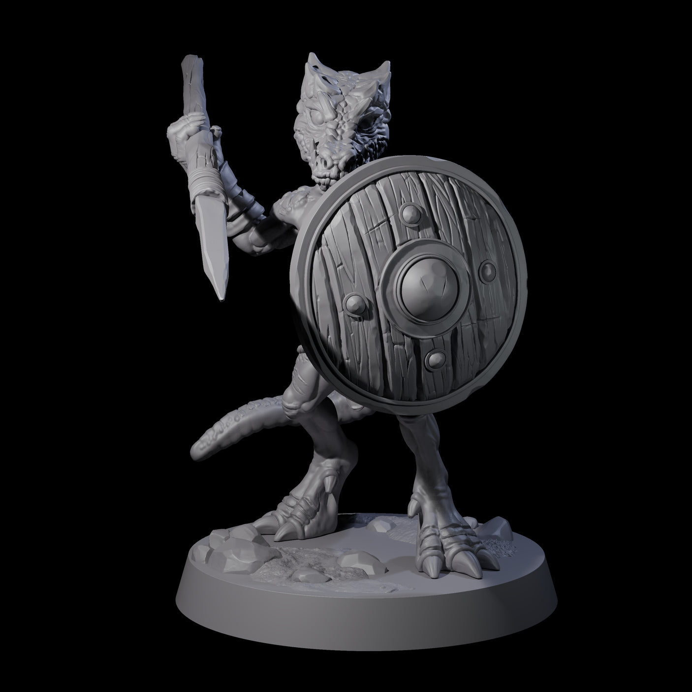 Intrepid Kobold D Miniature for Dungeons and Dragons, Pathfinder or other TTRPGs