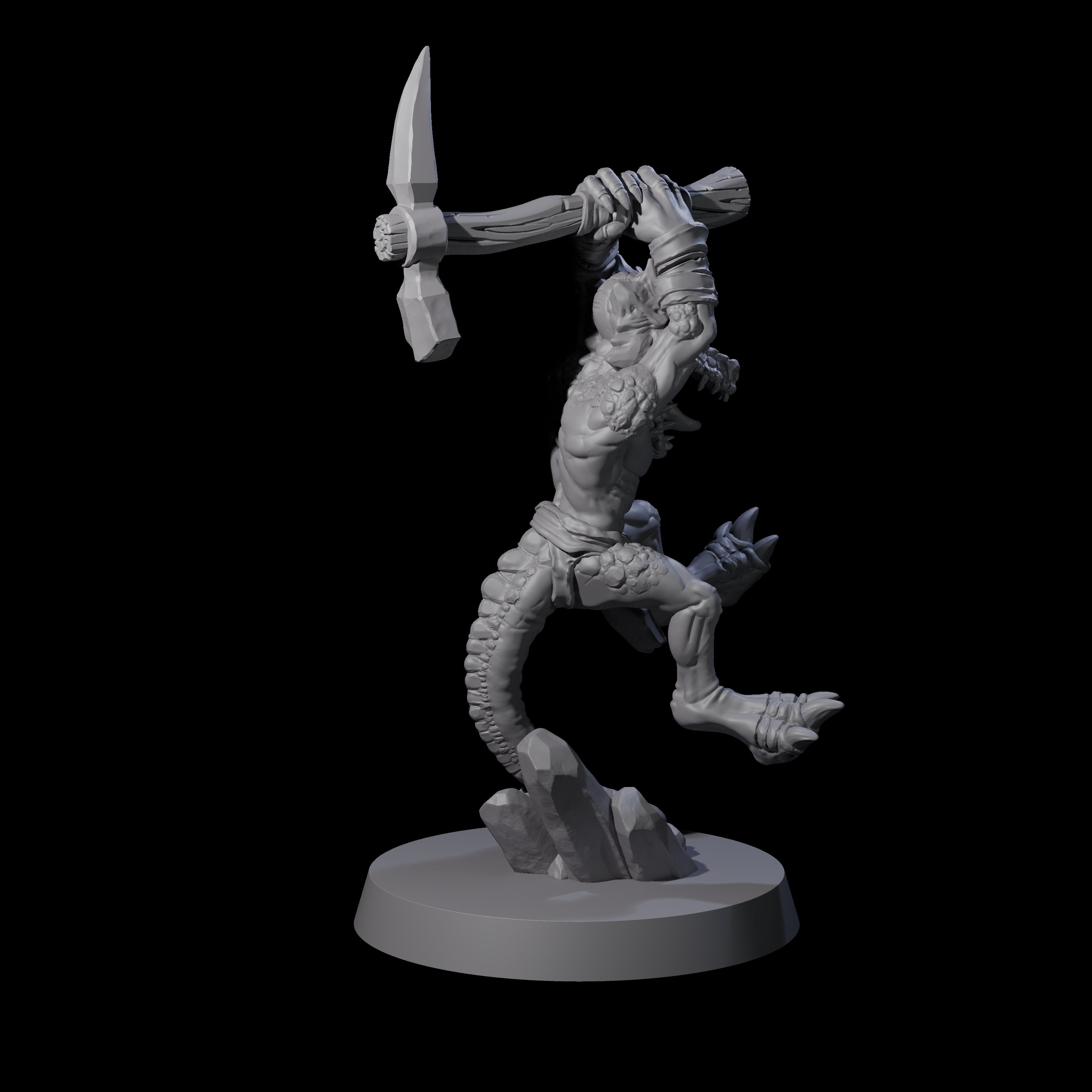 Intrepid Kobold E Miniature for Dungeons and Dragons, Pathfinder or other TTRPGs