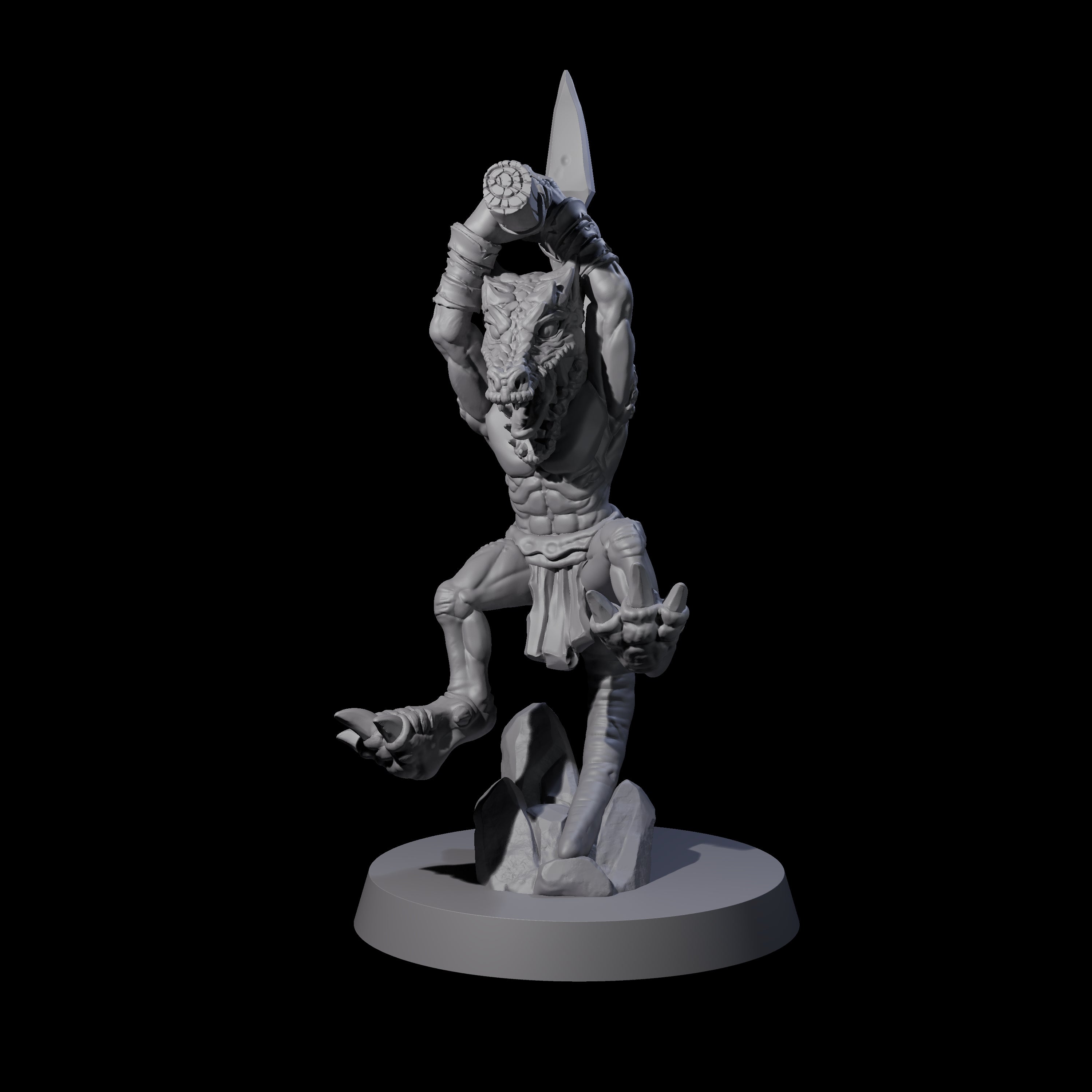 Intrepid Kobold E Miniature for Dungeons and Dragons, Pathfinder or other TTRPGs