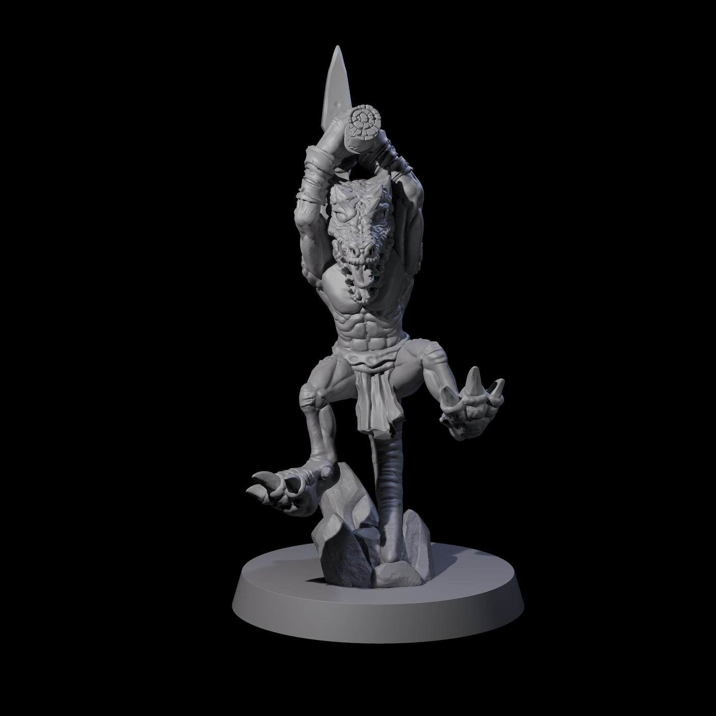 Intrepid Kobold E Miniature for Dungeons and Dragons, Pathfinder or other TTRPGs