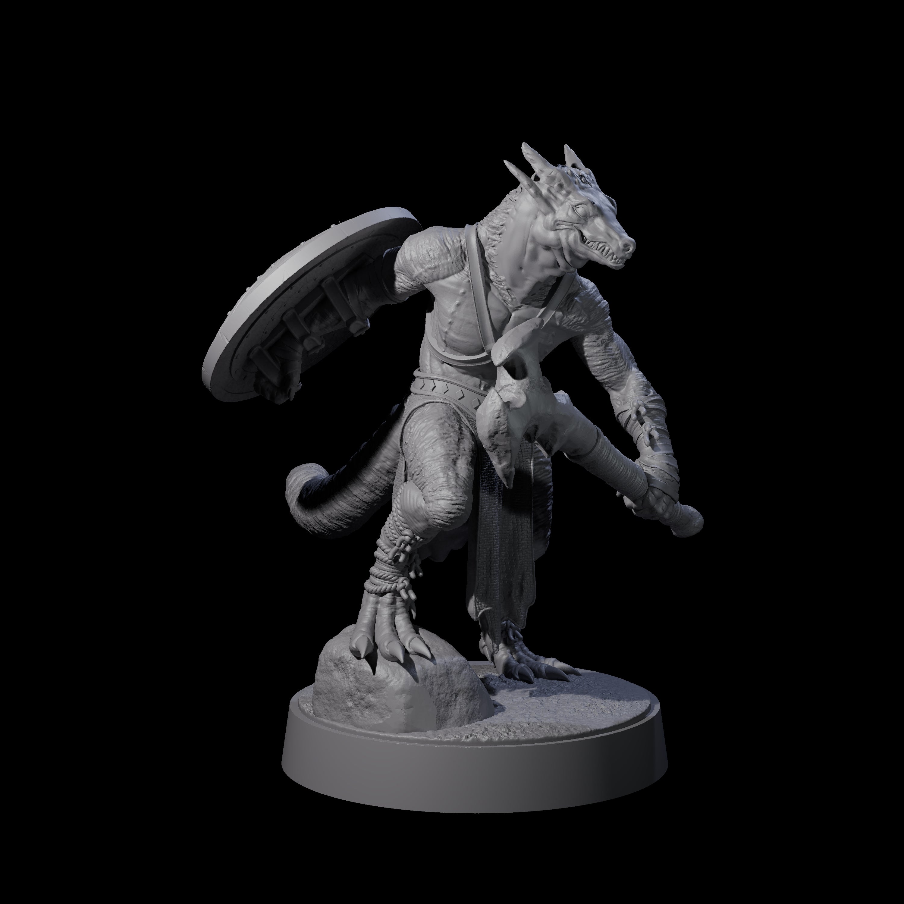 Intrepid Kobold Scout A Miniature for Dungeons and Dragons, Pathfinder or other TTRPGs
