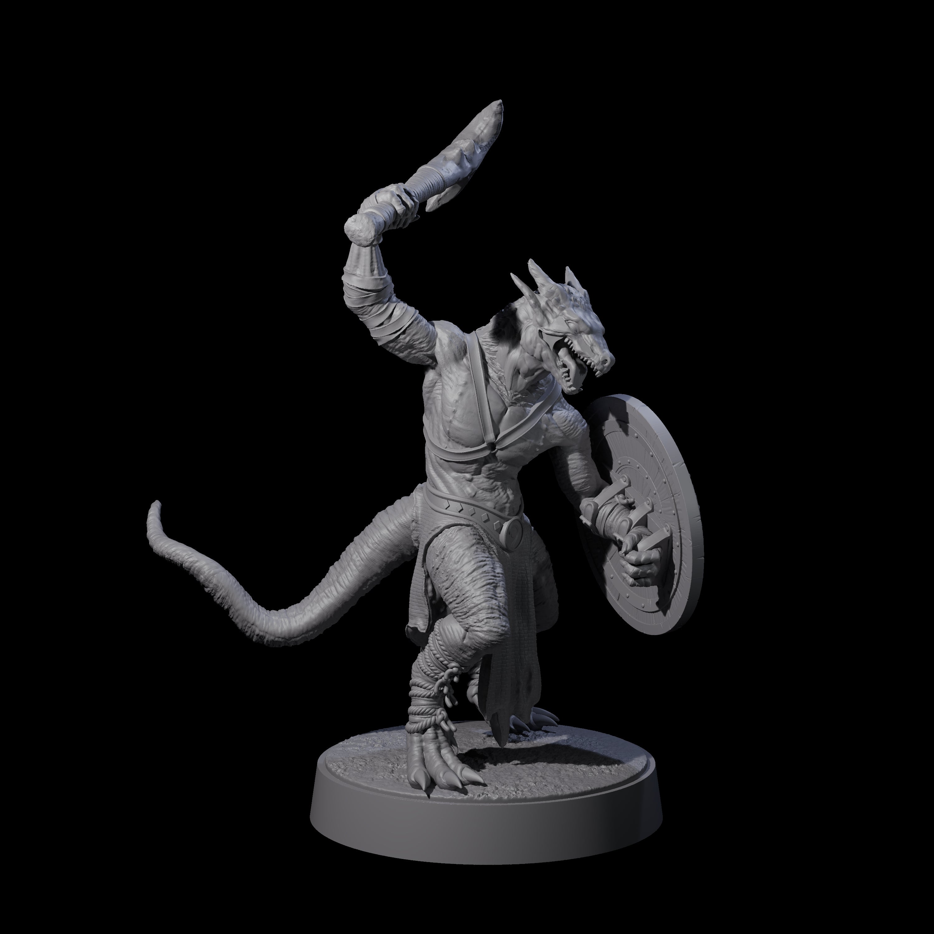 Intrepid Kobold Scout B Miniature for Dungeons and Dragons, Pathfinder or other TTRPGs