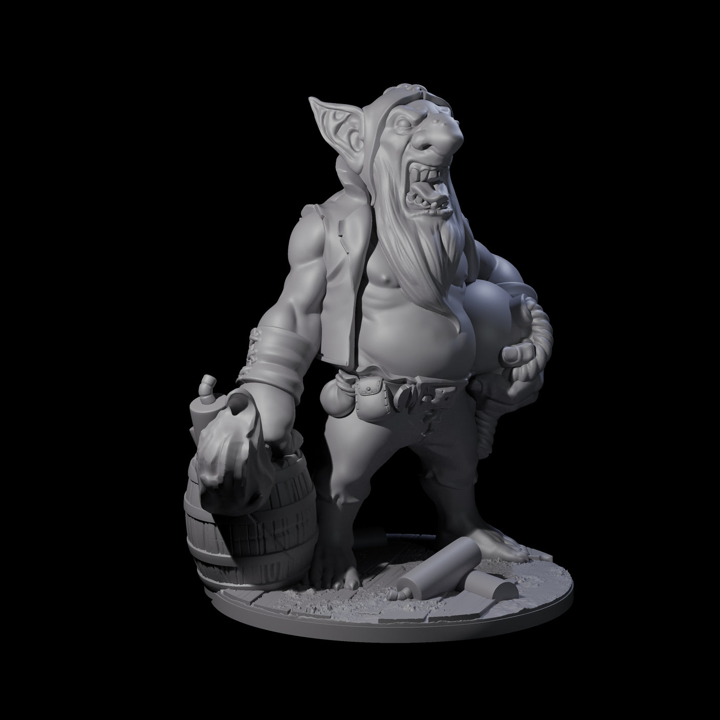 Inventive Goblin Artificer Miniature for Dungeons and Dragons, Pathfinder or other TTRPGs