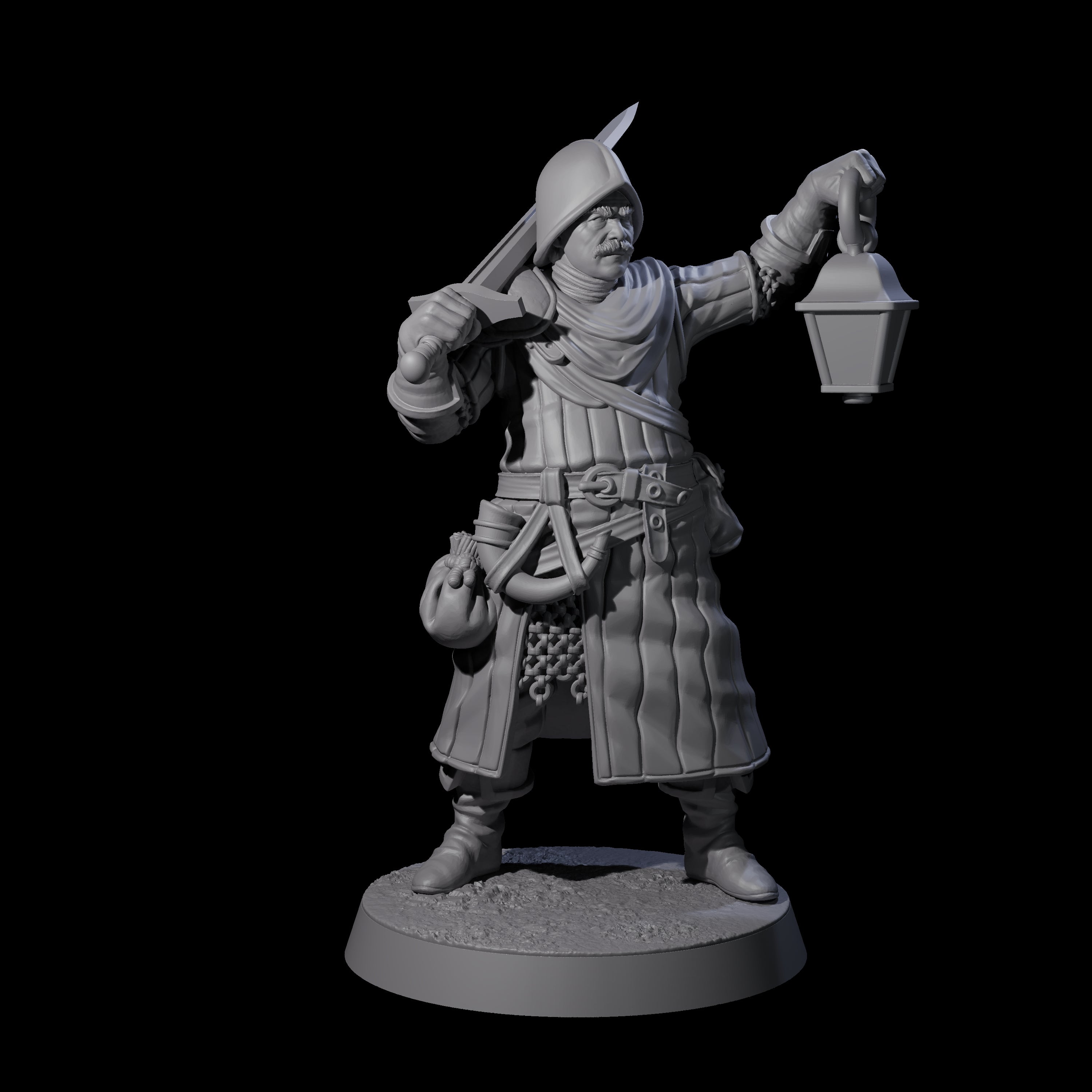 Investigating Town Militia A Miniature for Dungeons and Dragons, Pathfinder or other TTRPGs