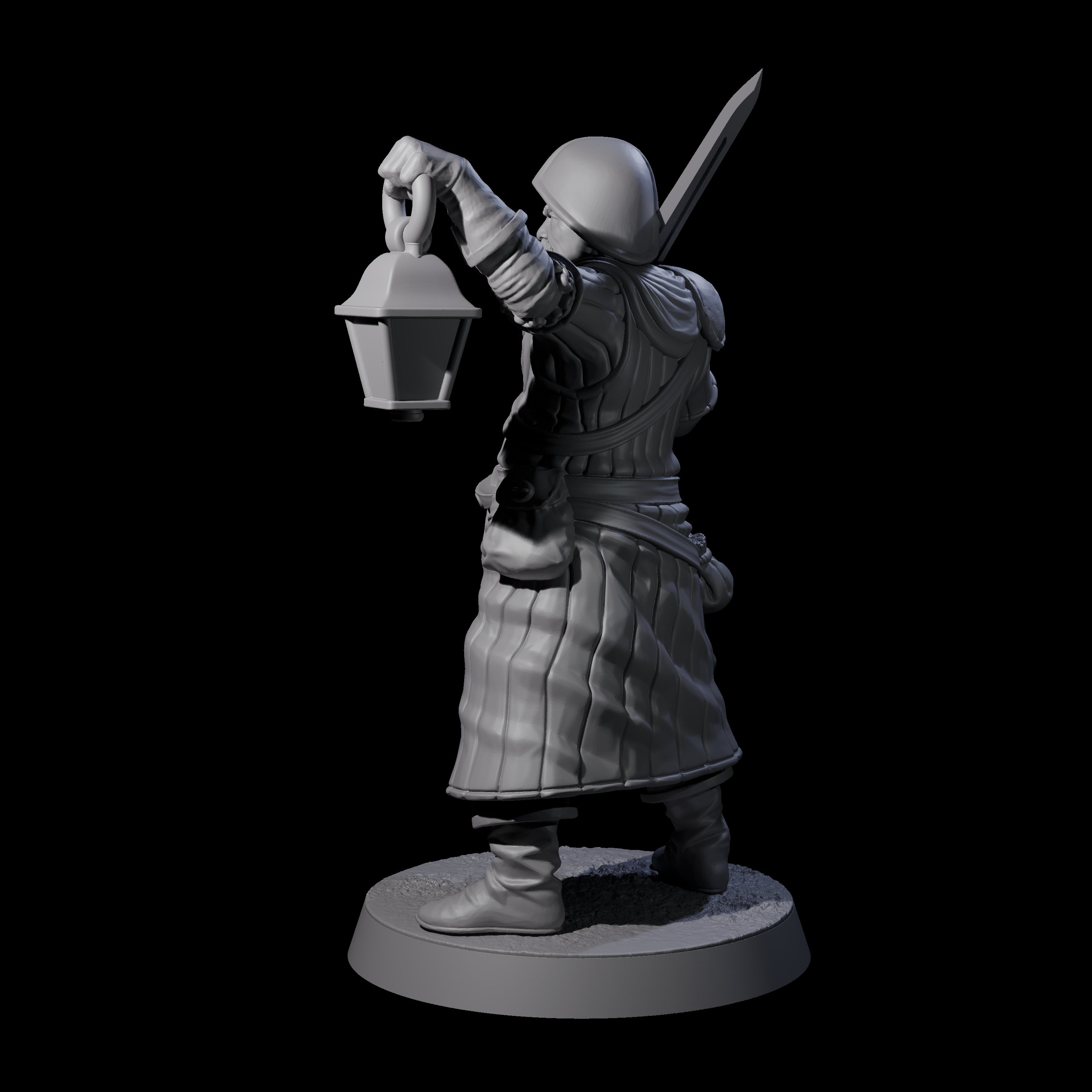 Investigating Town Militia A Miniature for Dungeons and Dragons, Pathfinder or other TTRPGs