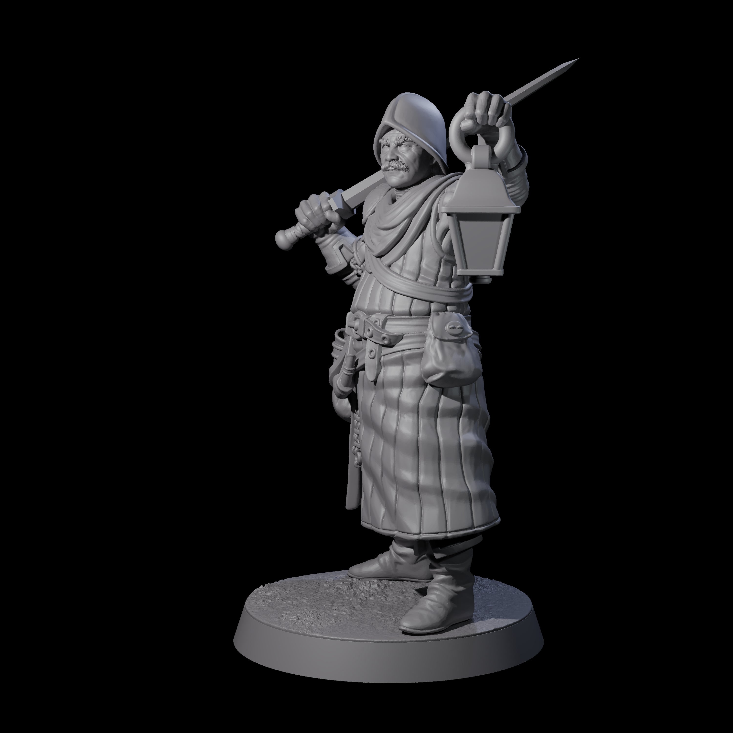 Investigating Town Militia A Miniature for Dungeons and Dragons, Pathfinder or other TTRPGs