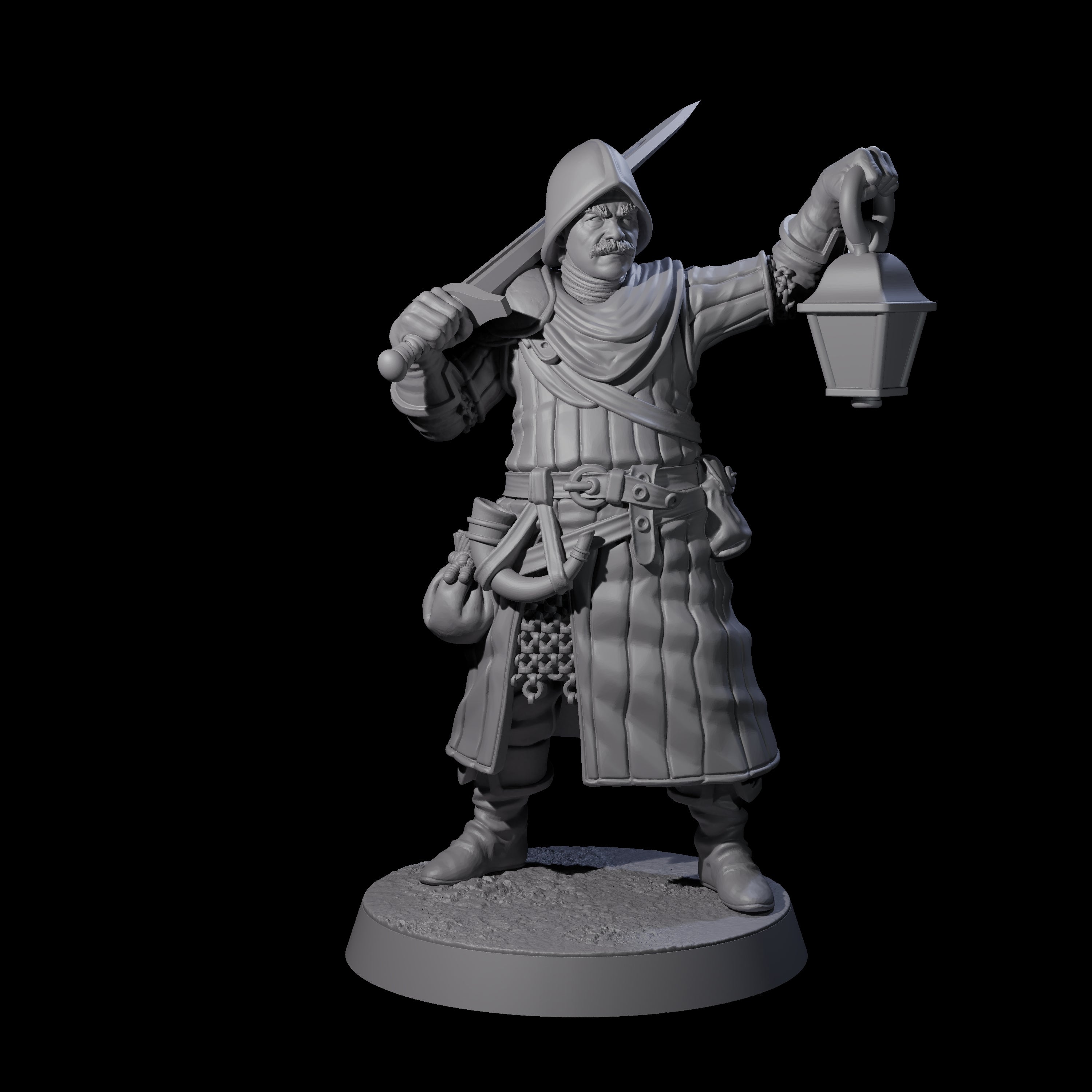 Investigating Town Militia A Miniature for Dungeons and Dragons, Pathfinder or other TTRPGs