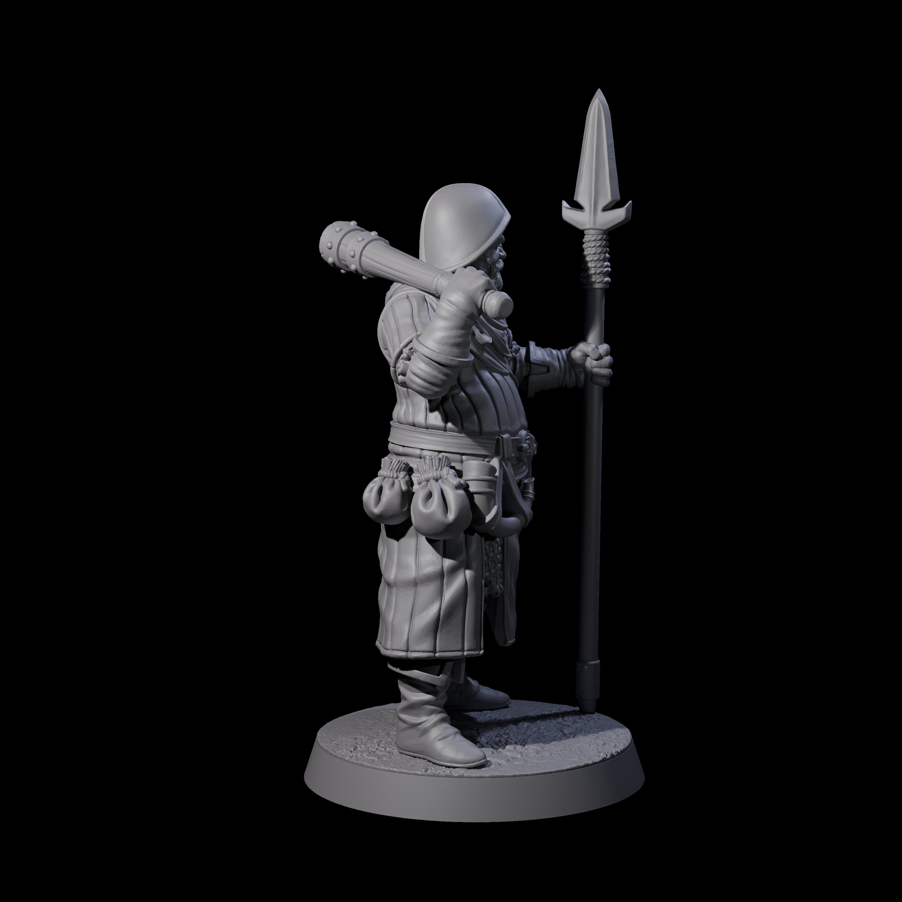 Investigating Town Militia B Miniature for Dungeons and Dragons, Pathfinder or other TTRPGs