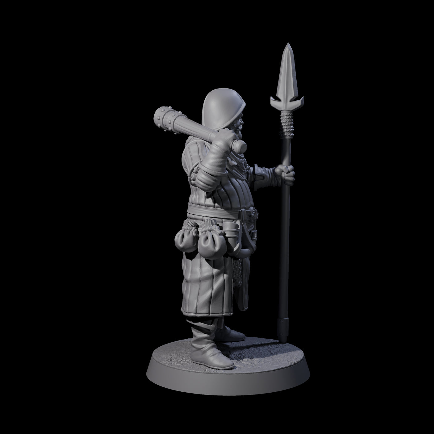 Investigating Town Militia B Miniature for Dungeons and Dragons, Pathfinder or other TTRPGs