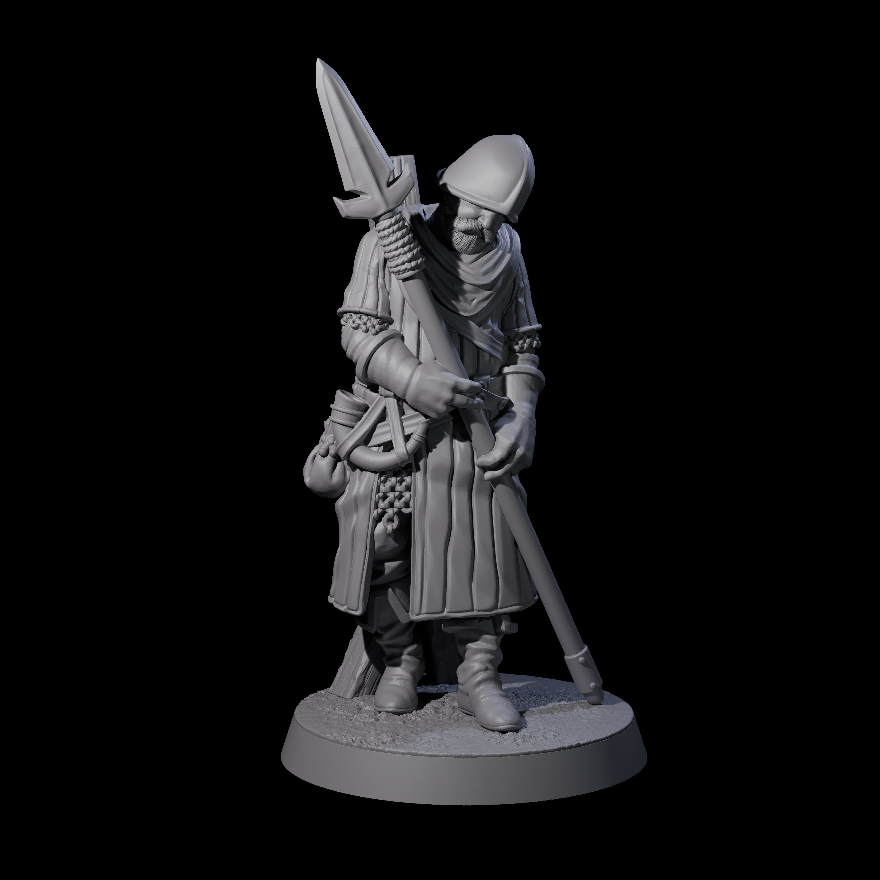 Investigating Town Militia C Miniature for Dungeons and Dragons, Pathfinder or other TTRPGs