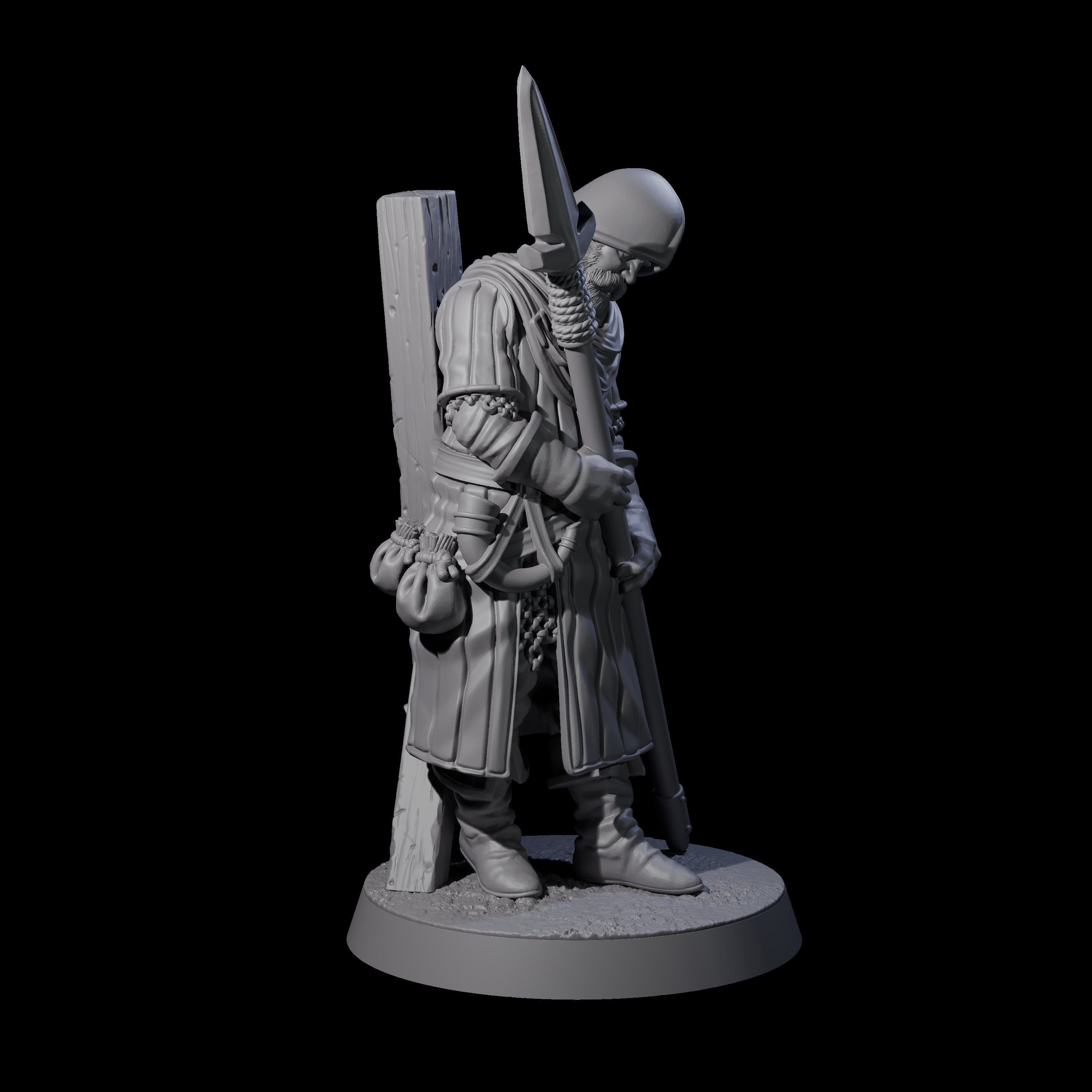 Investigating Town Militia C Miniature for Dungeons and Dragons, Pathfinder or other TTRPGs