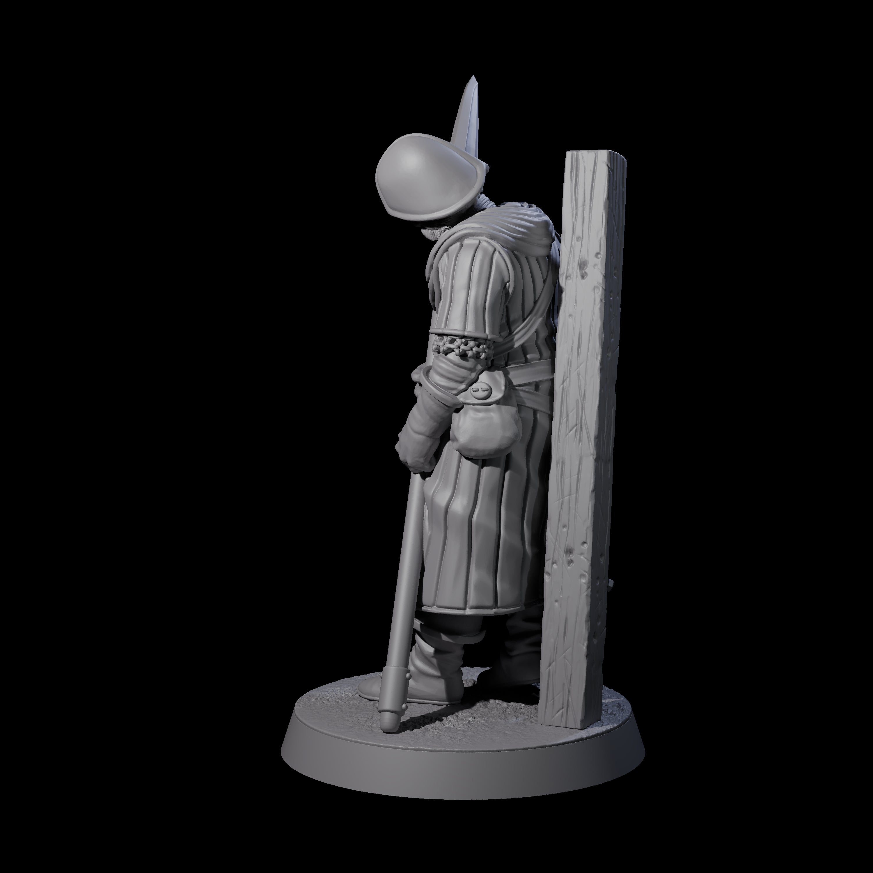 Investigating Town Militia C Miniature for Dungeons and Dragons, Pathfinder or other TTRPGs