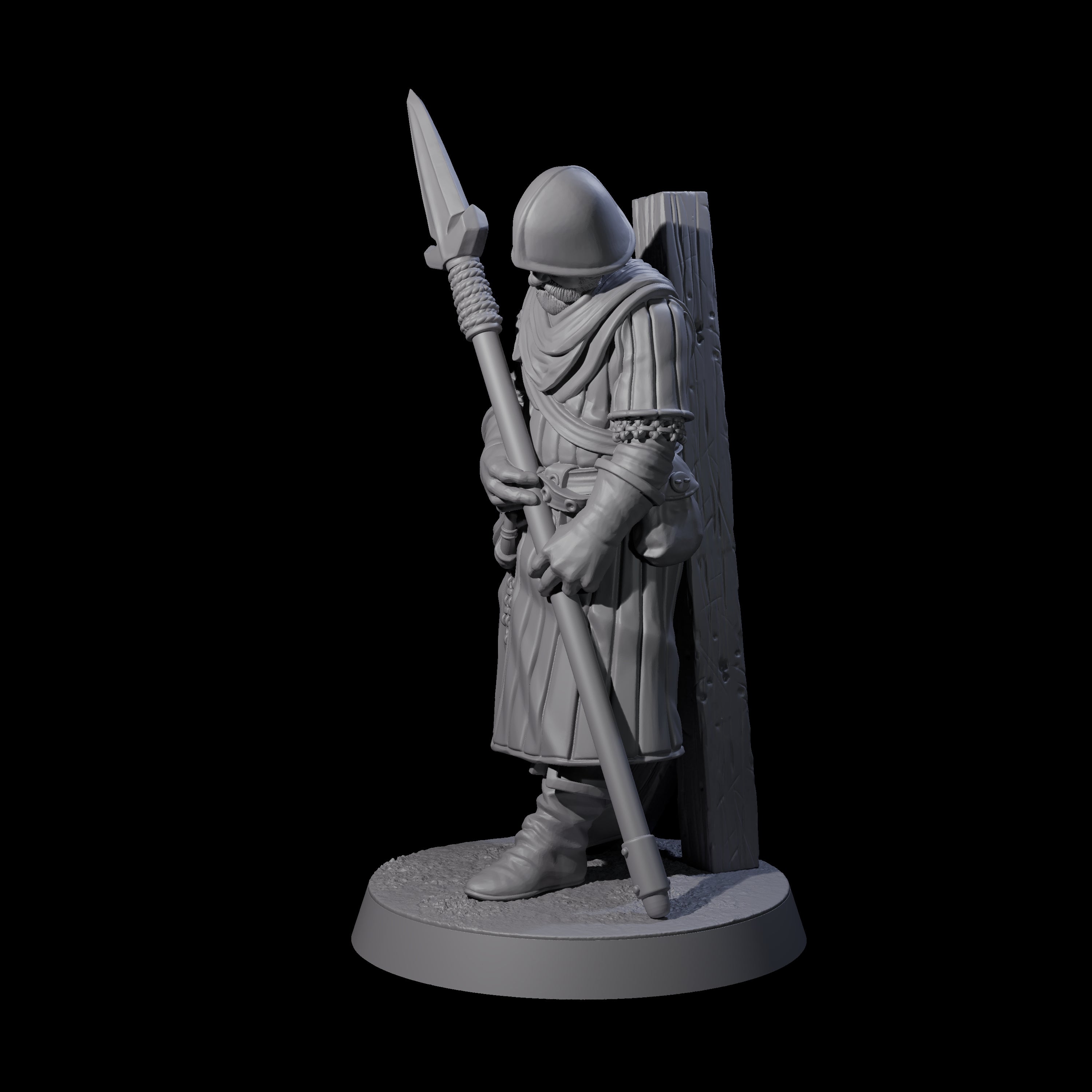 Investigating Town Militia C Miniature for Dungeons and Dragons, Pathfinder or other TTRPGs