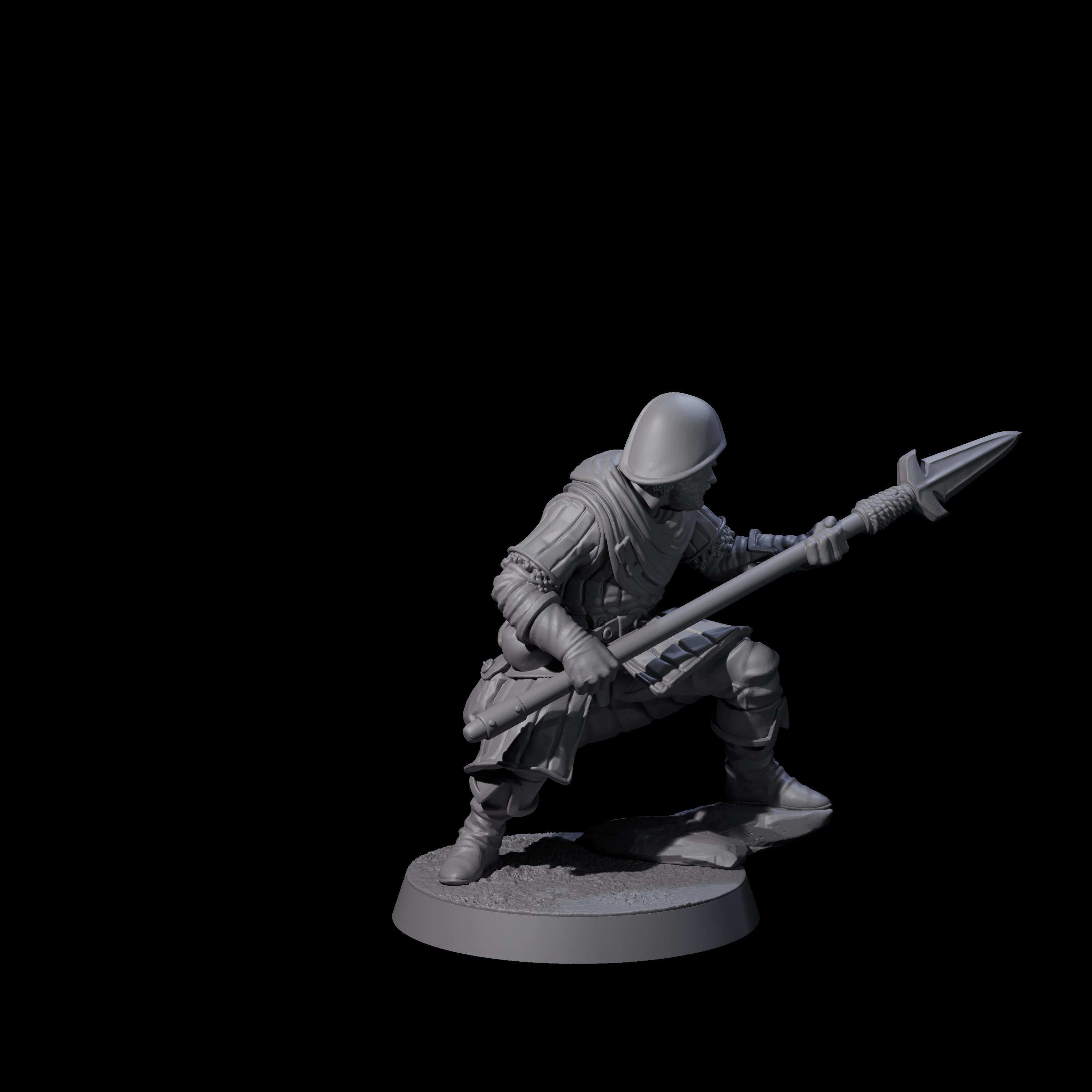 Investigating Town Militia D Miniature for Dungeons and Dragons, Pathfinder or other TTRPGs