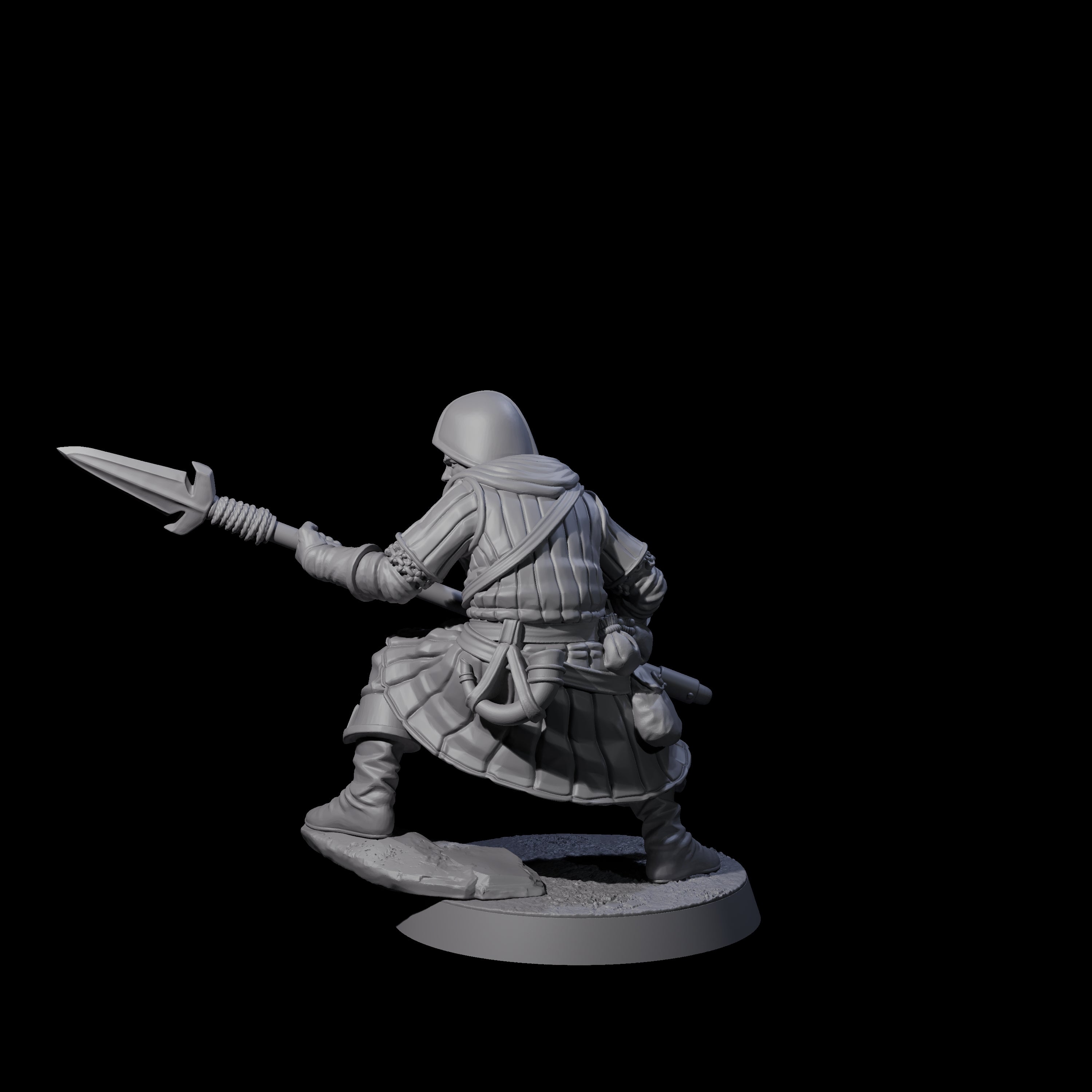 Investigating Town Militia D Miniature for Dungeons and Dragons, Pathfinder or other TTRPGs