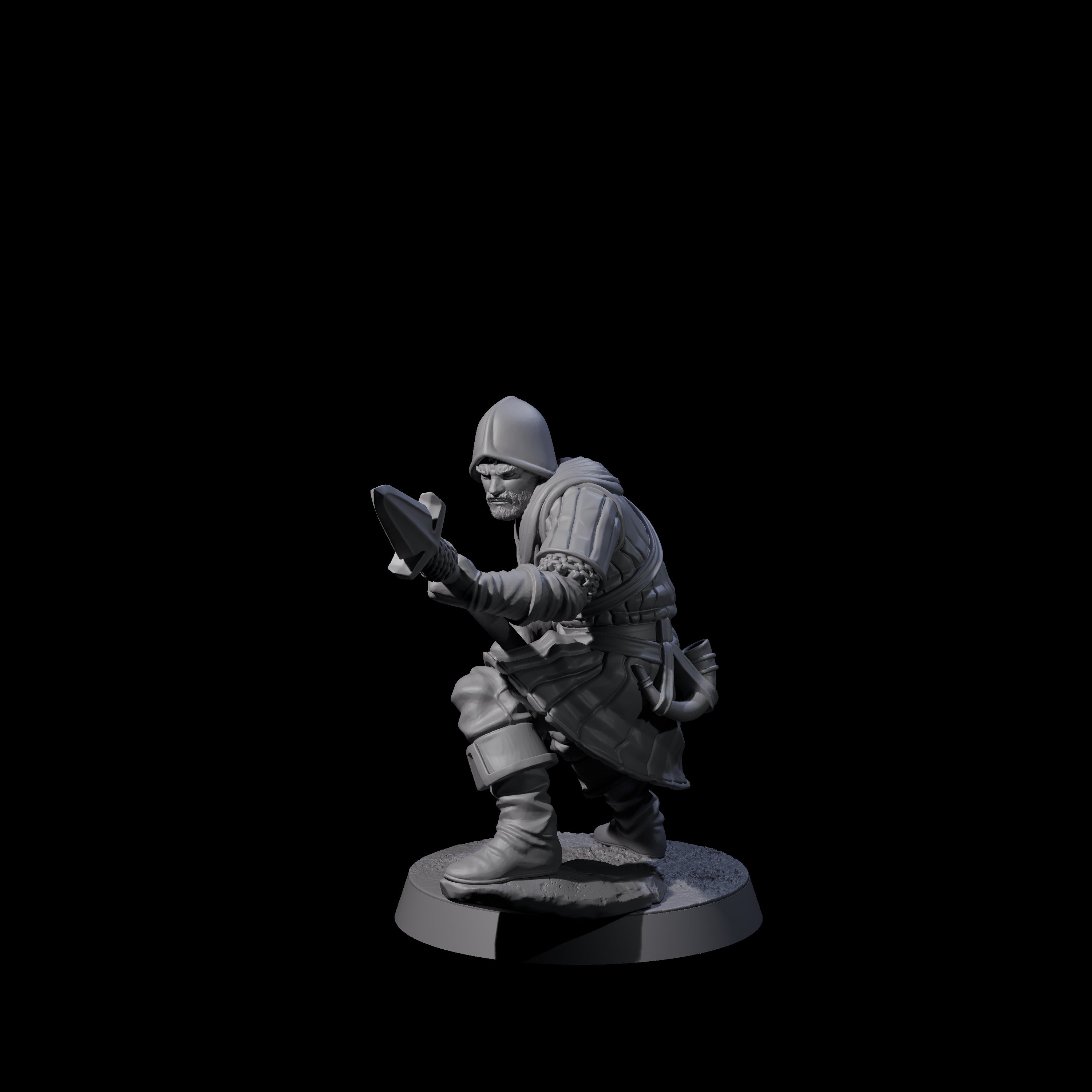 Investigating Town Militia D Miniature for Dungeons and Dragons, Pathfinder or other TTRPGs