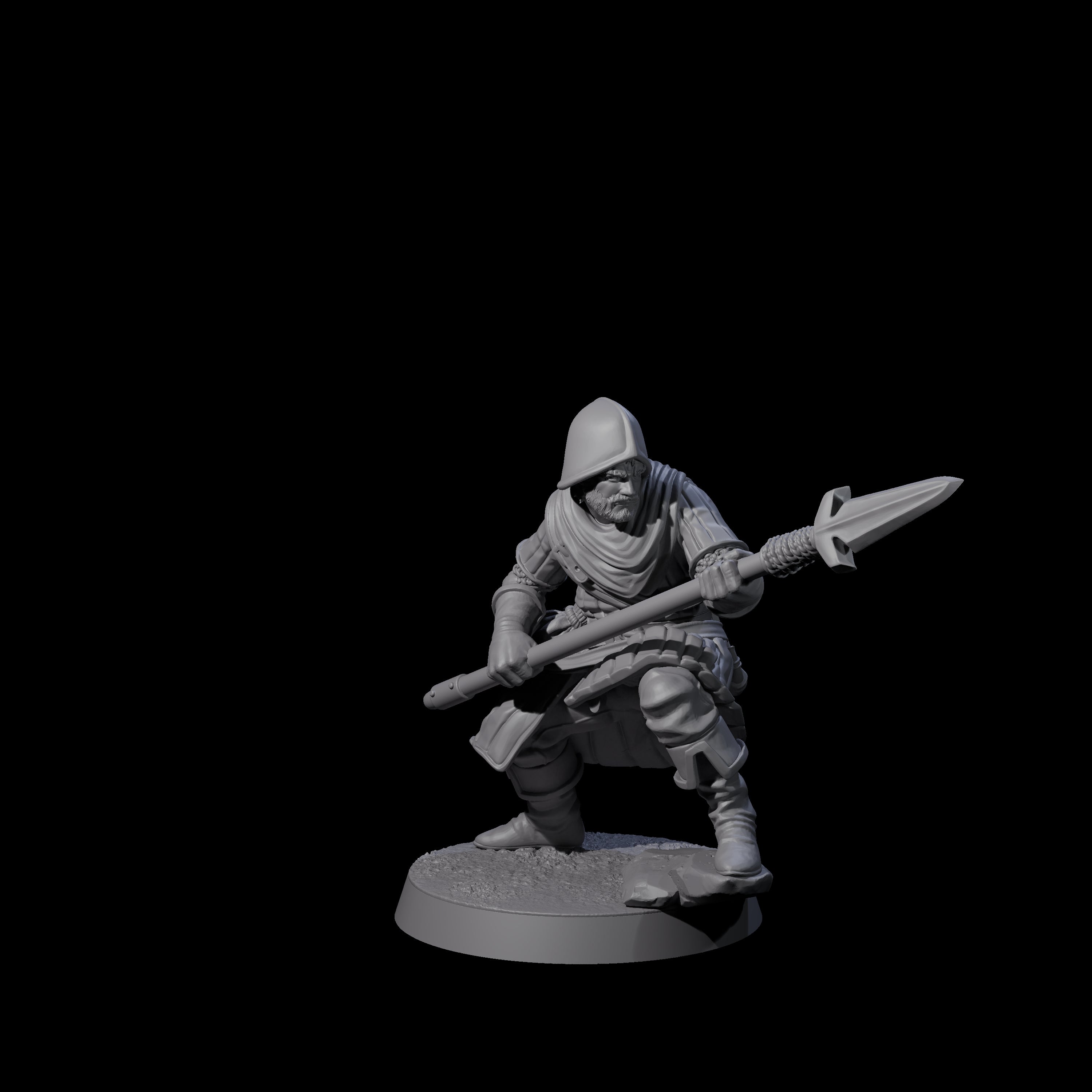 Investigating Town Militia D Miniature for Dungeons and Dragons, Pathfinder or other TTRPGs