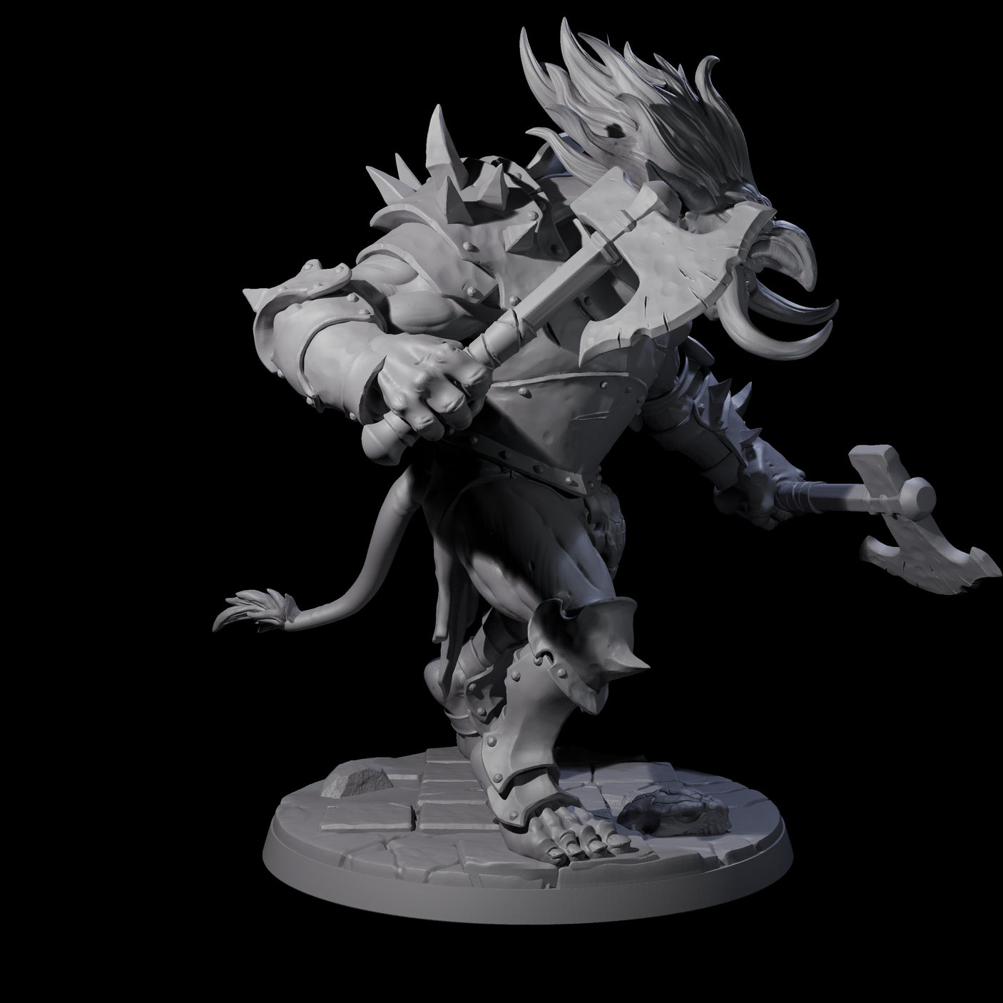 Ironkeep Troll C Miniature for Dungeons and Dragons, Pathfinder or other TTRPGs