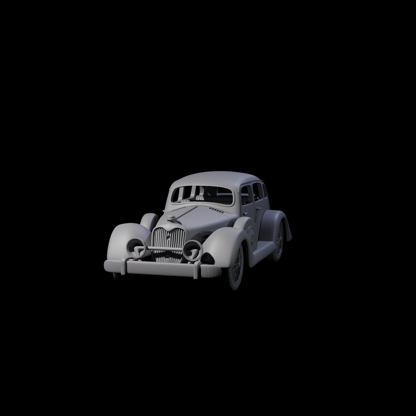 Jaguar Car Miniature for Dungeons and Dragons, Pathfinder or other TTRPGs