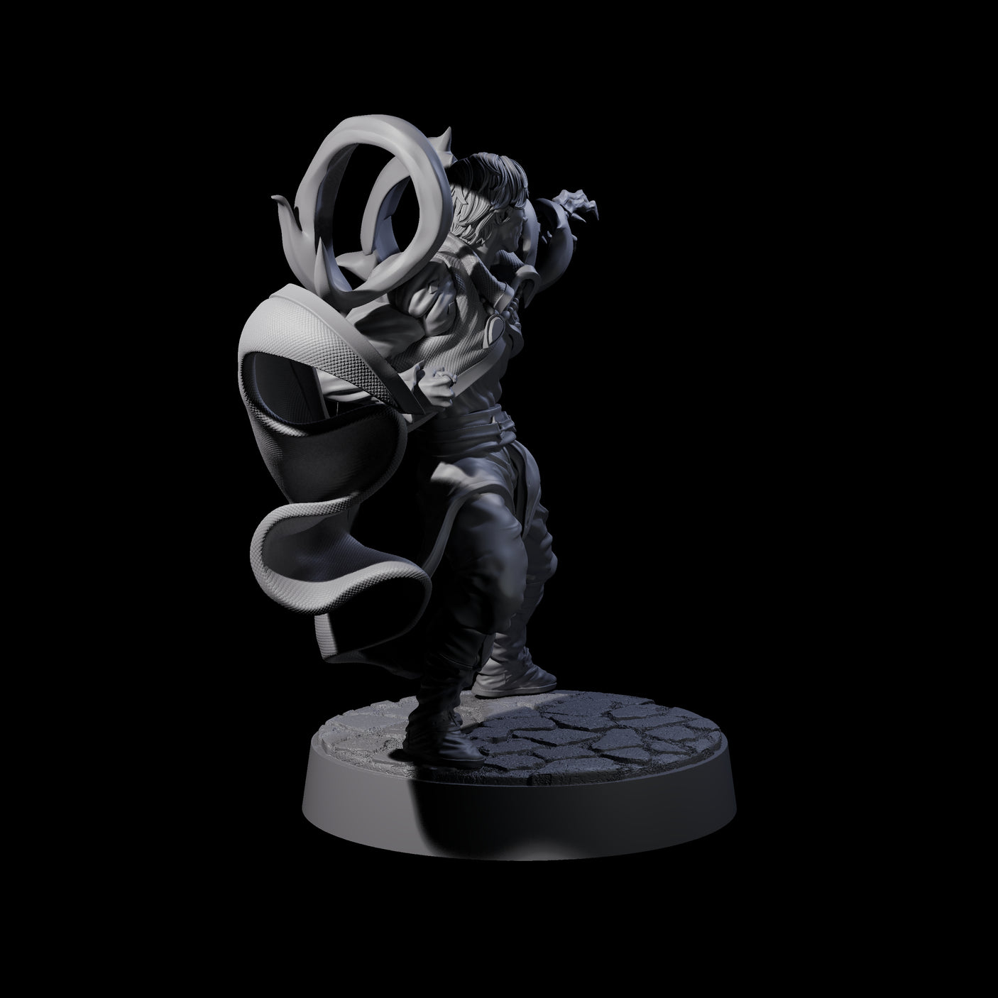 Jarex - Casting Warlock Miniature for Dungeons and Dragons, Pathfinder or other TTRPGs