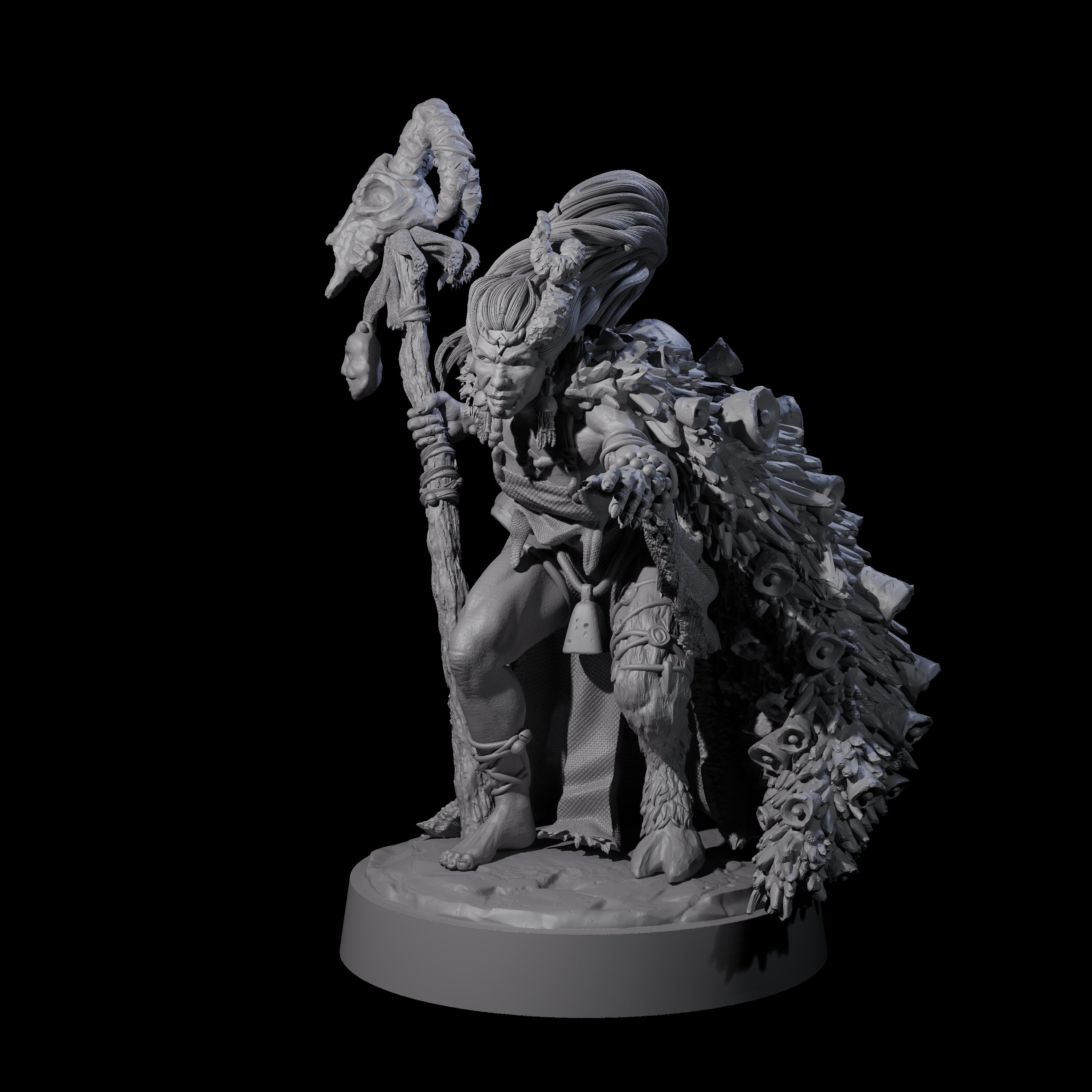 Jingle Jingle Savage Witch Miniature for Dungeons and Dragons, Pathfinder or other TTRPGs