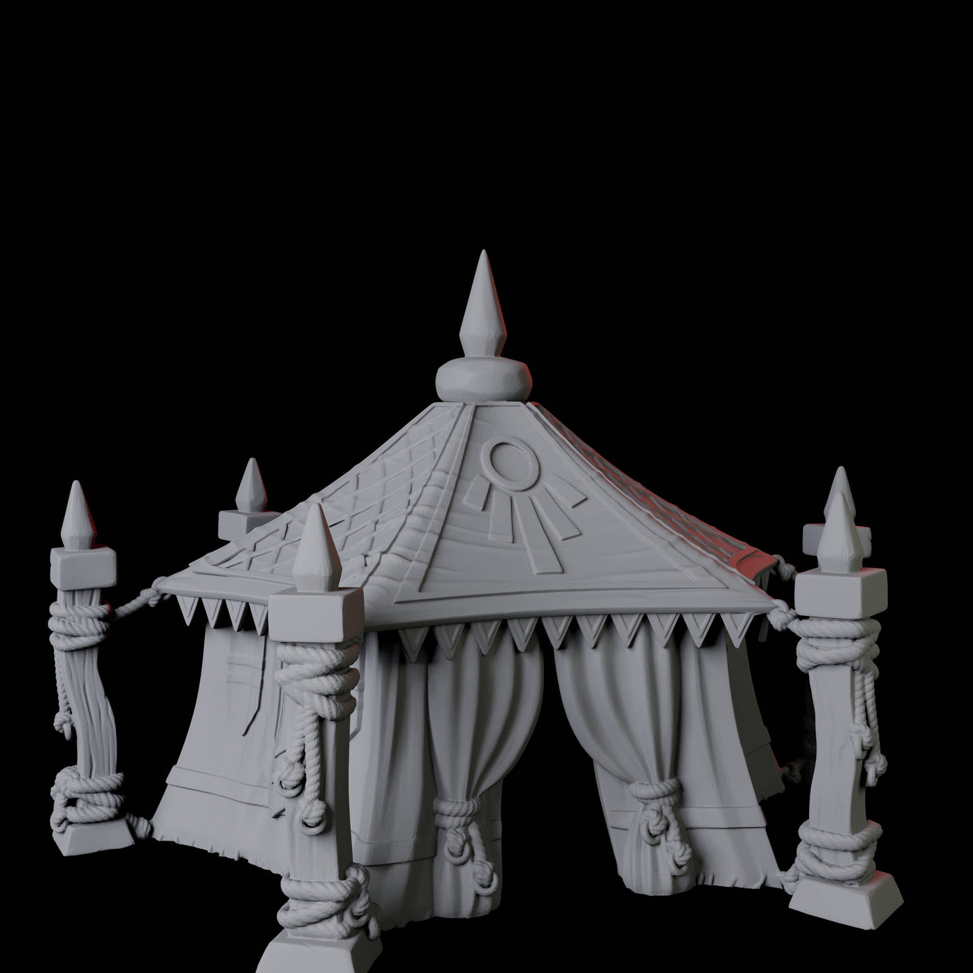 Jousting Tent B Miniature for Dungeons and Dragons, Pathfinder or other TTRPGs
