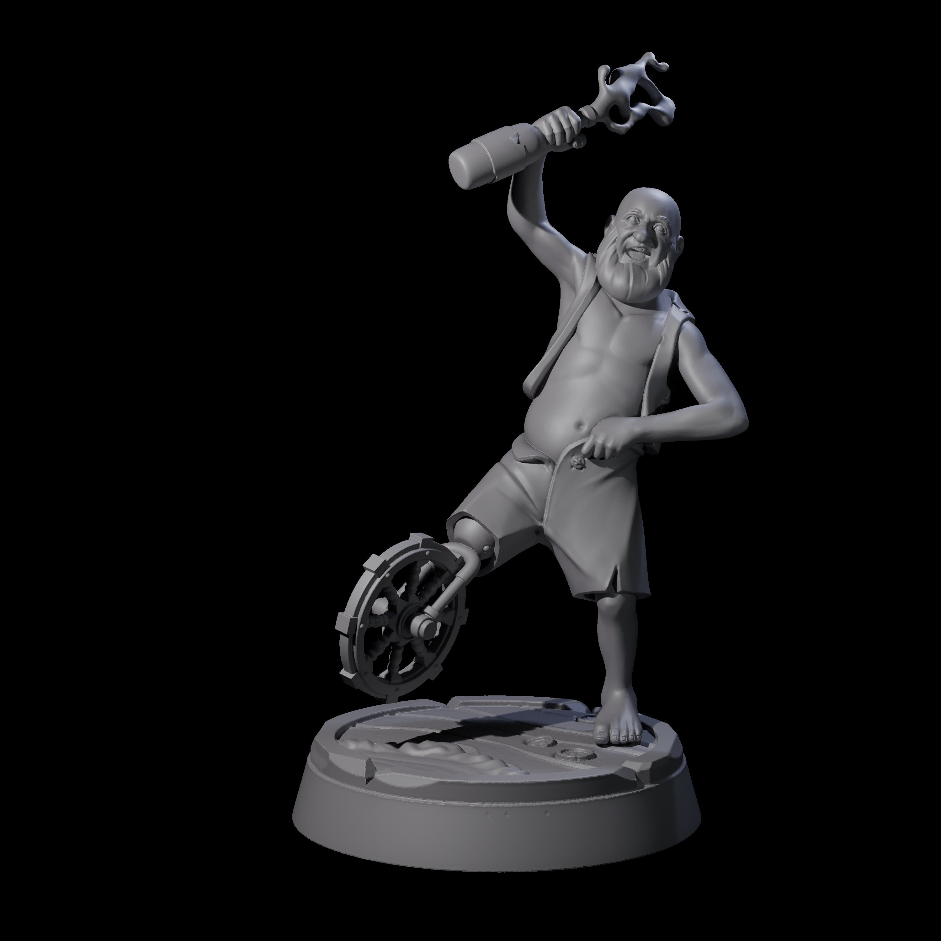 Jovial Human Drunkard Miniature for Dungeons and Dragons, Pathfinder or other TTRPGs