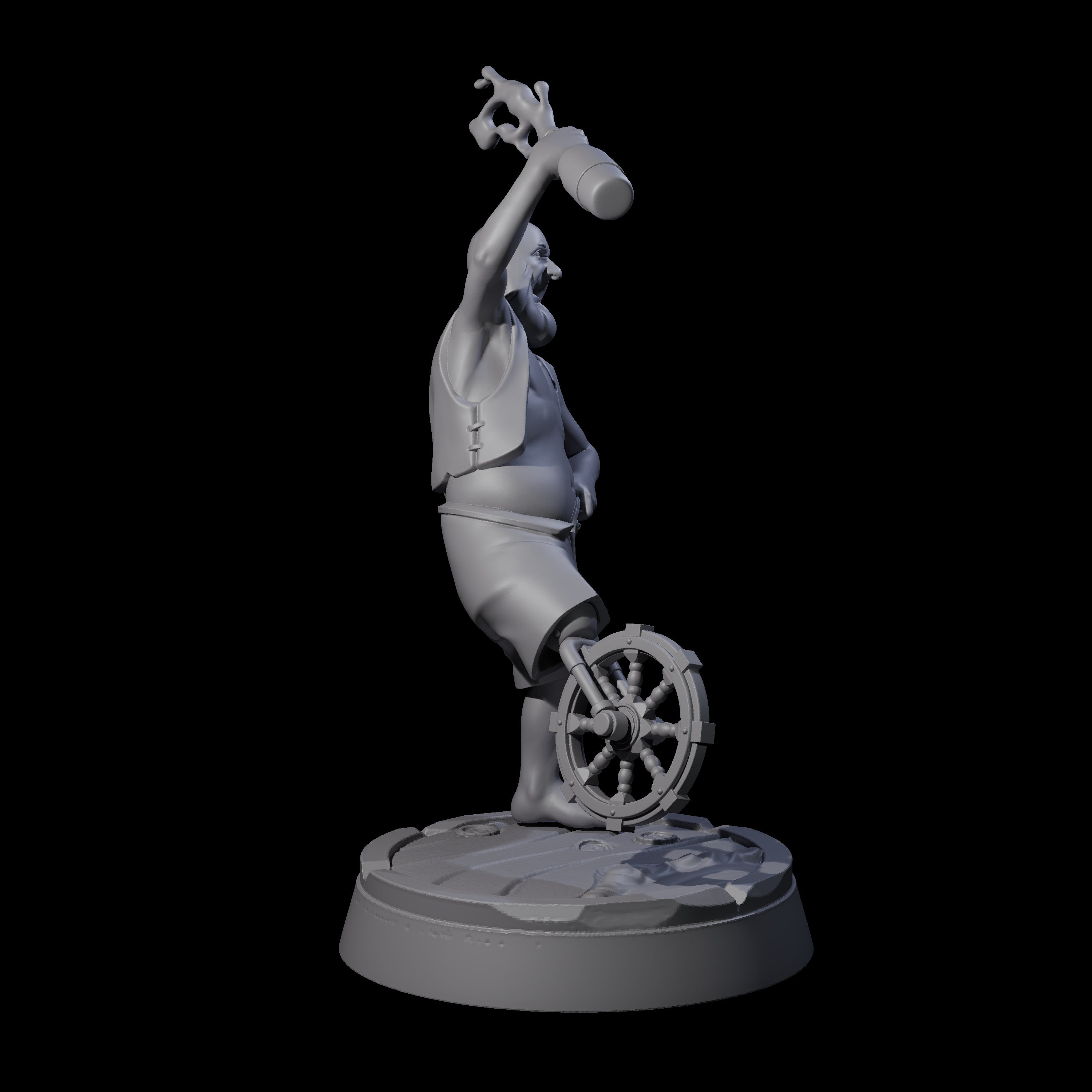 Jovial Human Drunkard Miniature for Dungeons and Dragons, Pathfinder or other TTRPGs