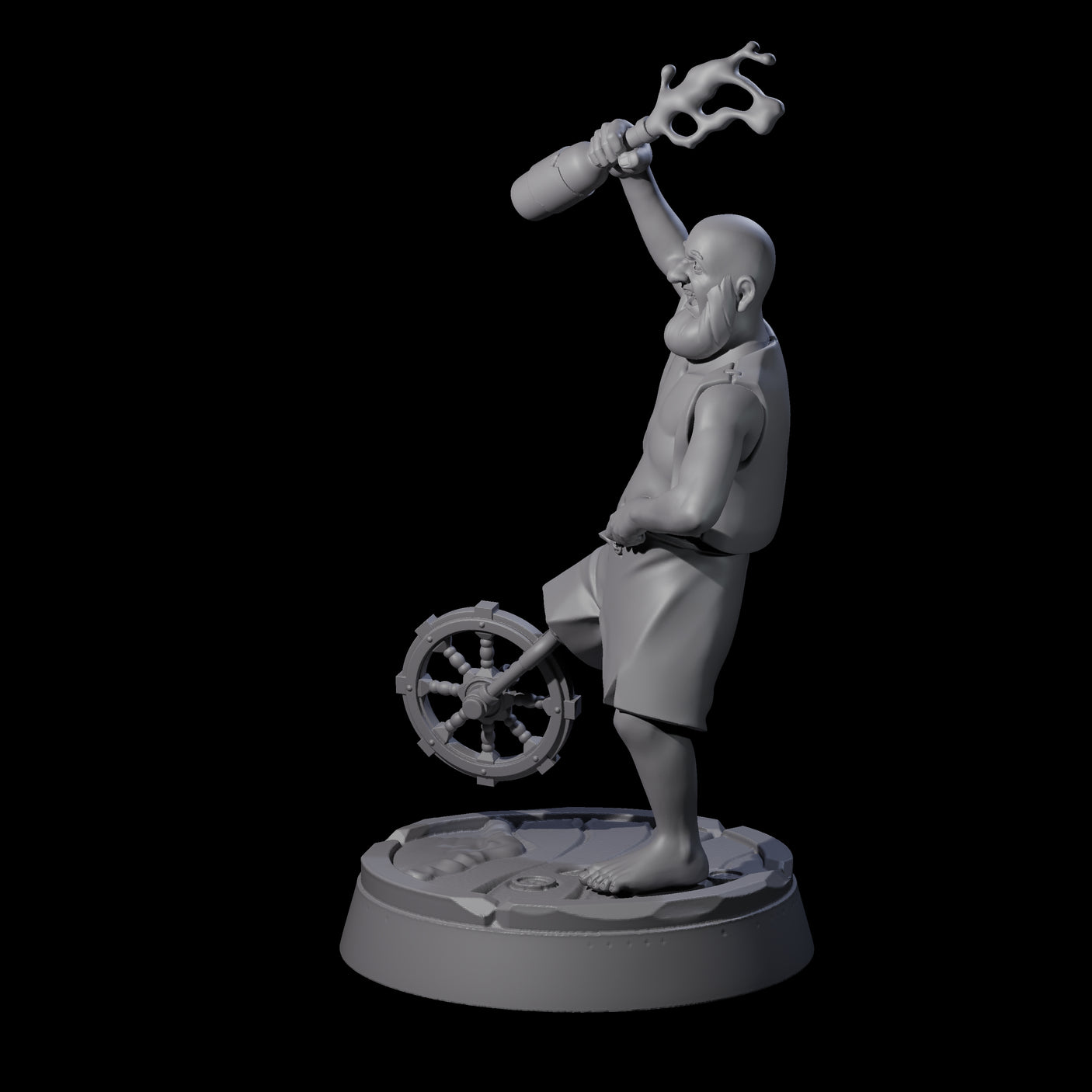 Jovial Human Drunkard Miniature for Dungeons and Dragons, Pathfinder or other TTRPGs