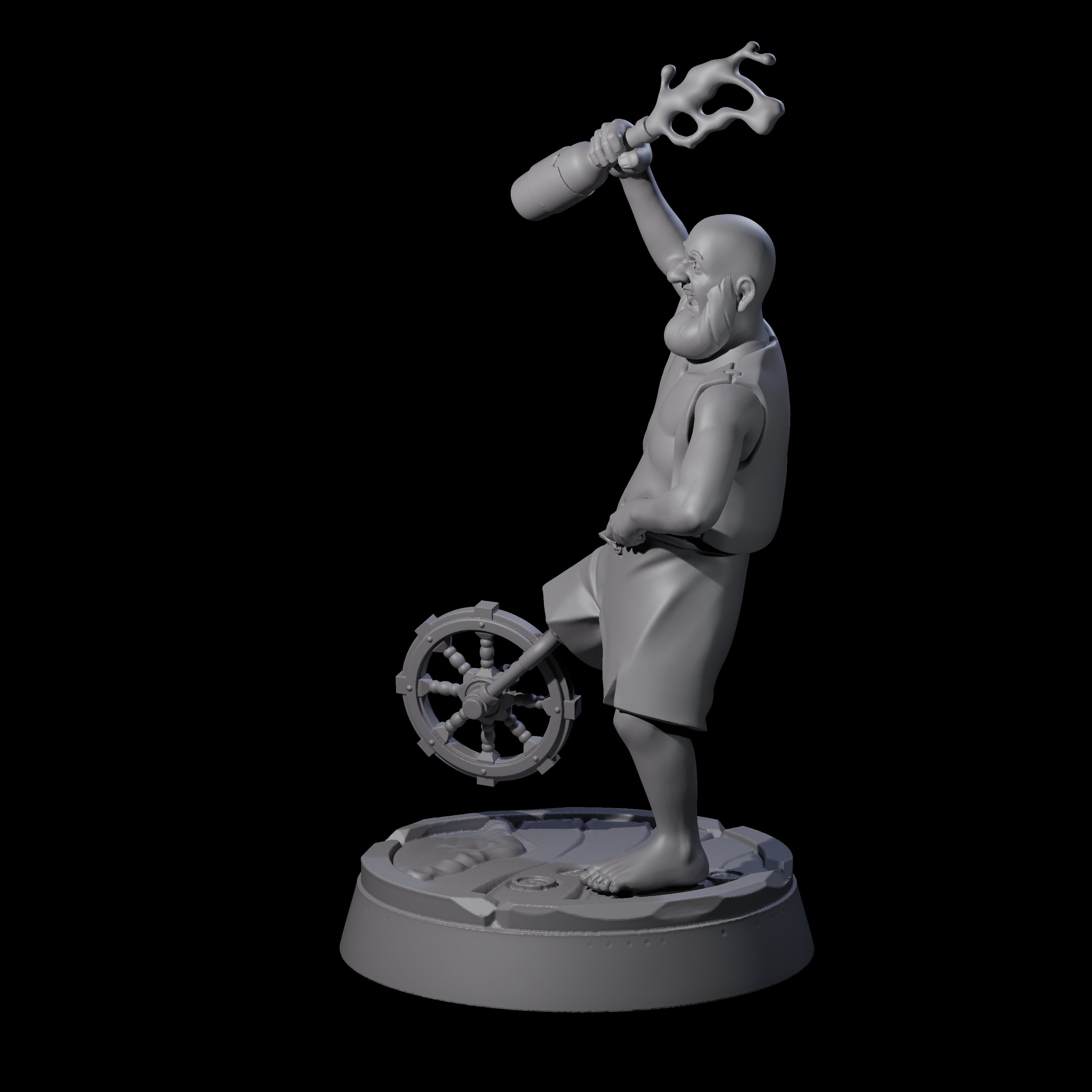 Jovial Human Drunkard Miniature for Dungeons and Dragons, Pathfinder or other TTRPGs