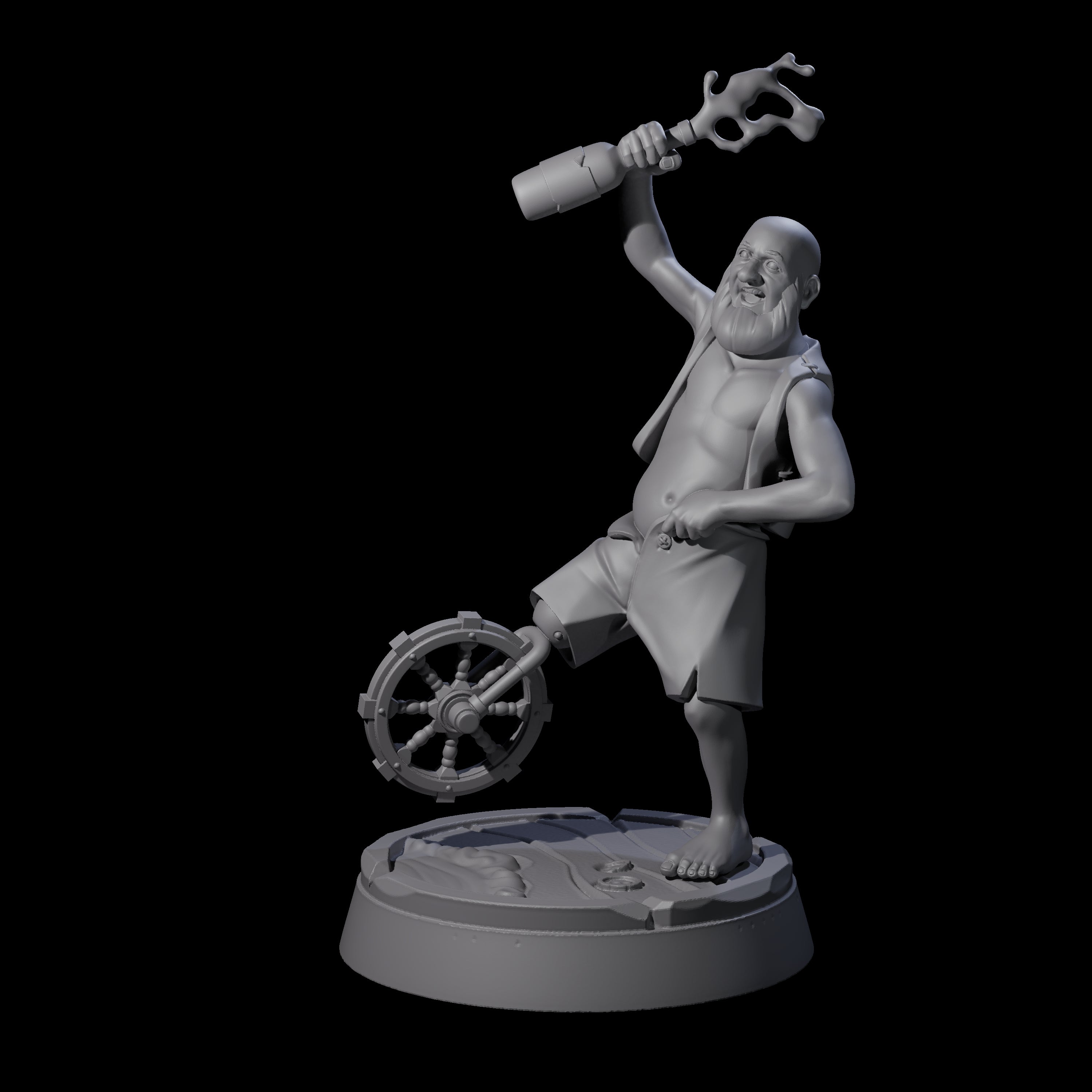 Jovial Human Drunkard Miniature for Dungeons and Dragons, Pathfinder or other TTRPGs