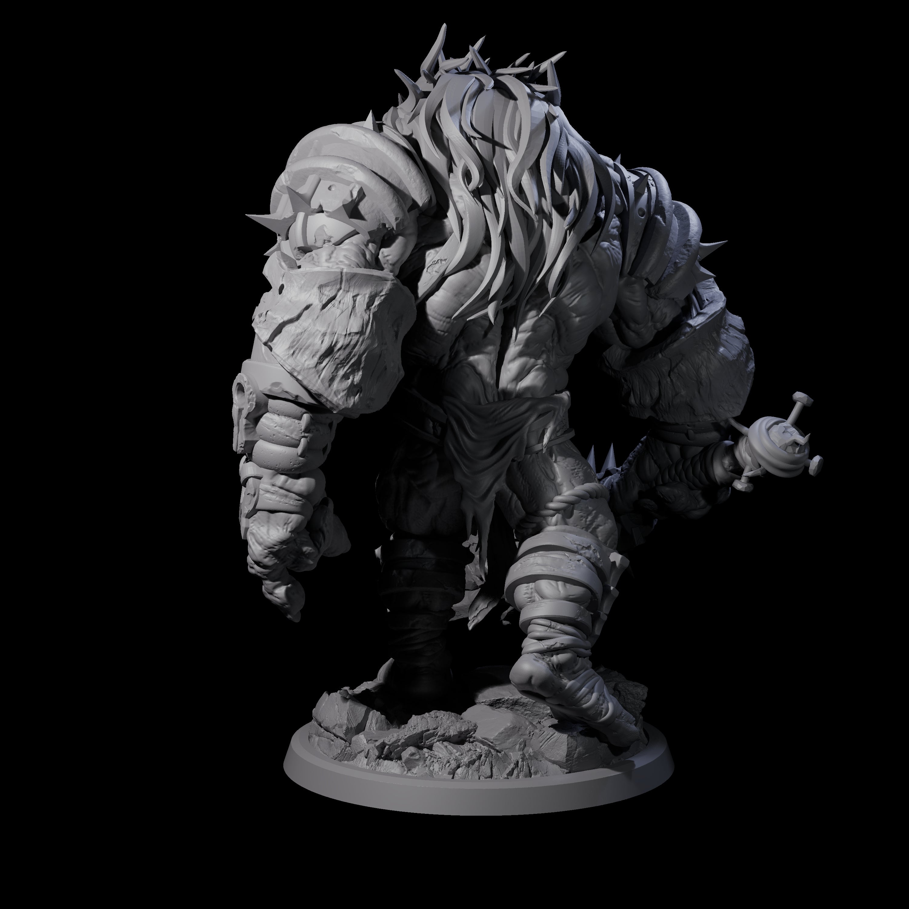 Juiced Up Tusked Hobgoblin Miniature for Dungeons and Dragons, Pathfinder or other TTRPGs