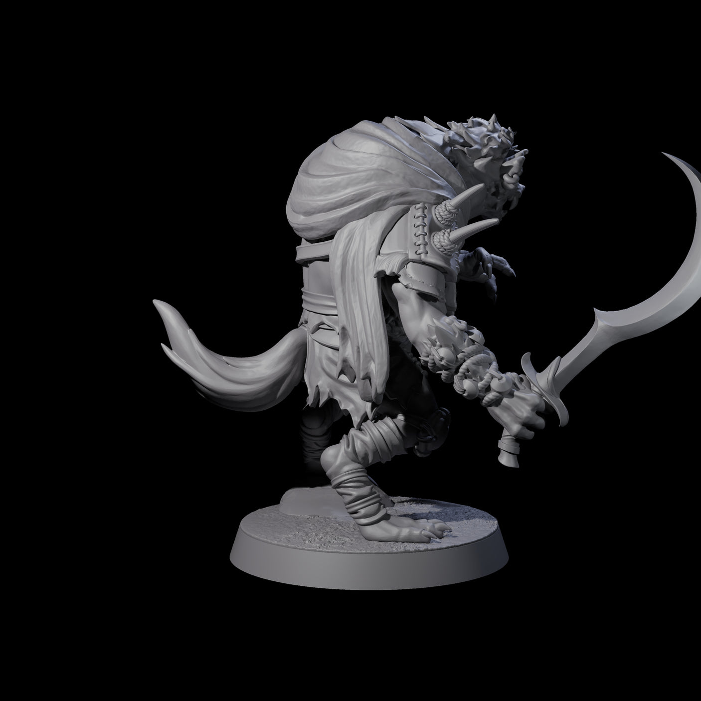 Junkyard Gnoll Scavenger A Miniature for Dungeons and Dragons, Pathfinder or other TTRPGs