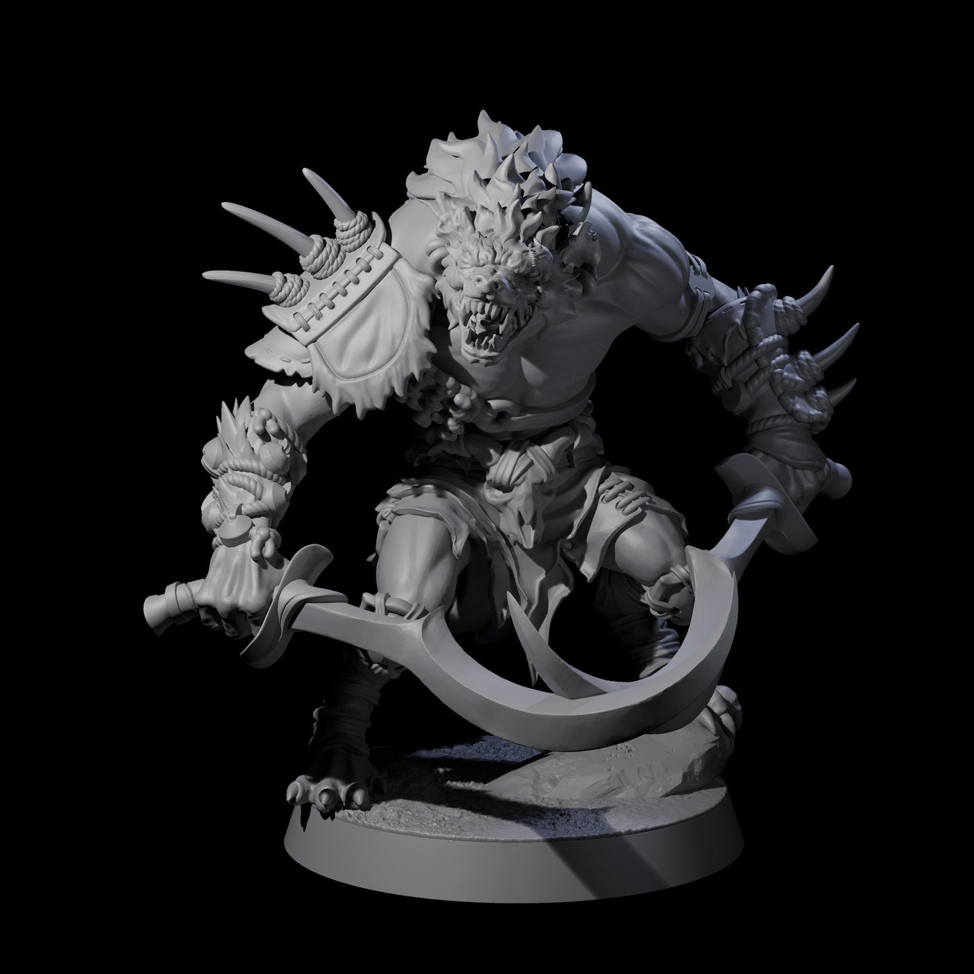 Junkyard Gnoll Scavenger C Miniature for Dungeons and Dragons, Pathfinder or other TTRPGs
