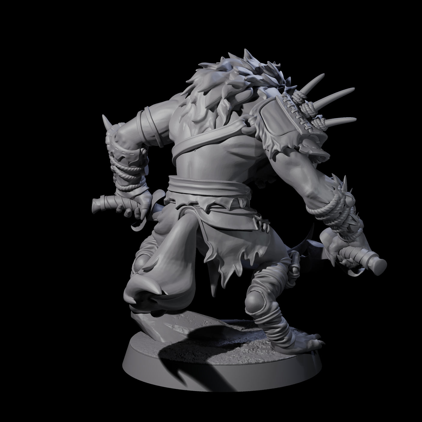 Junkyard Gnoll Scavenger C Miniature for Dungeons and Dragons, Pathfinder or other TTRPGs