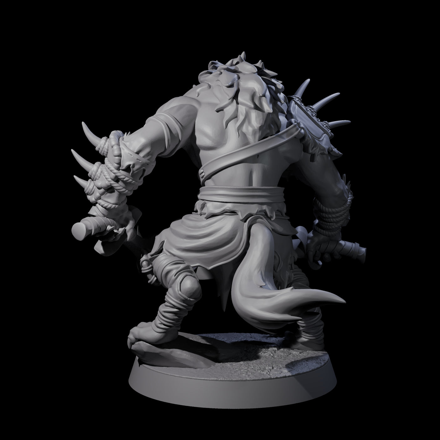 Junkyard Gnoll Scavenger C Miniature for Dungeons and Dragons, Pathfinder or other TTRPGs