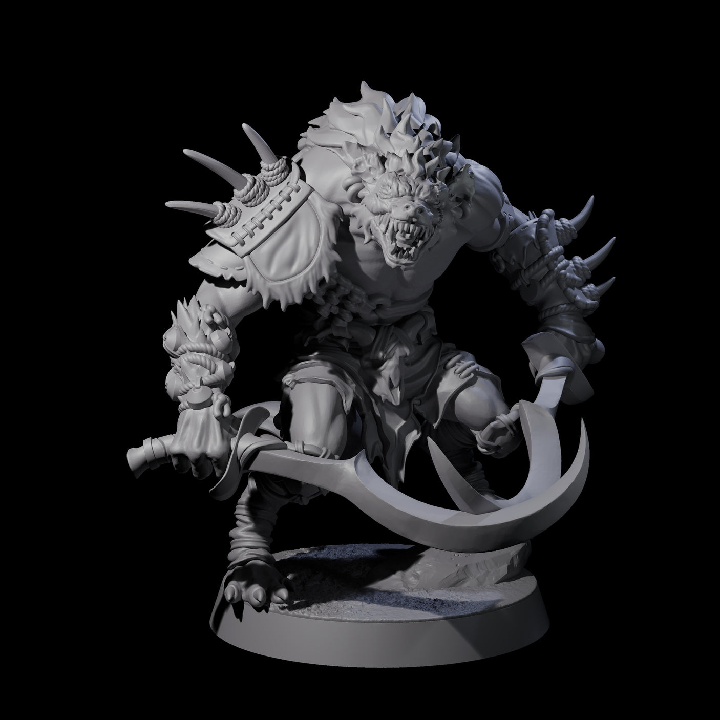 Junkyard Gnoll Scavenger C Miniature for Dungeons and Dragons, Pathfinder or other TTRPGs